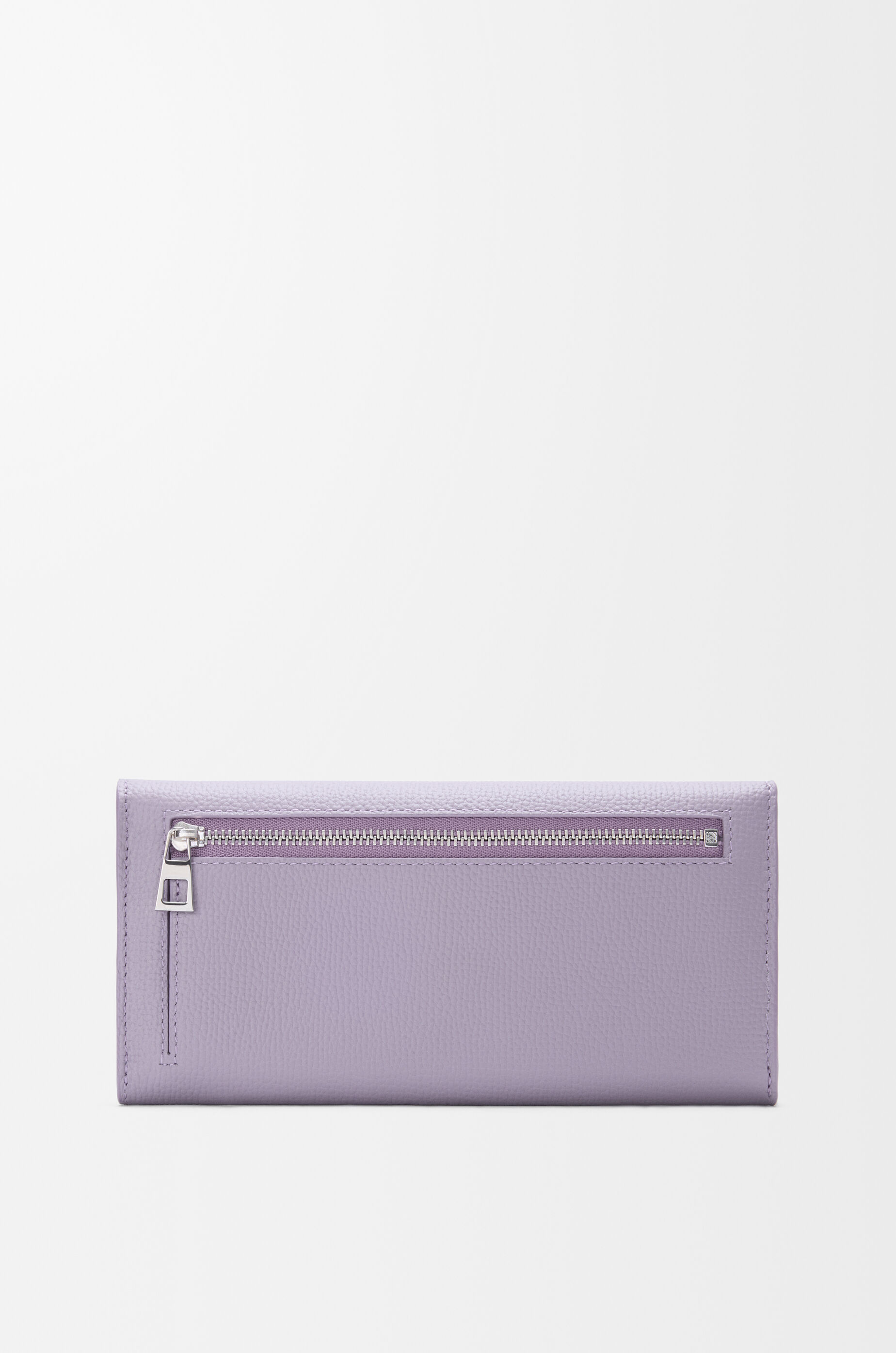 LOEWE Anagram continental wallet in pebble grained calfskin Dirty Mauve