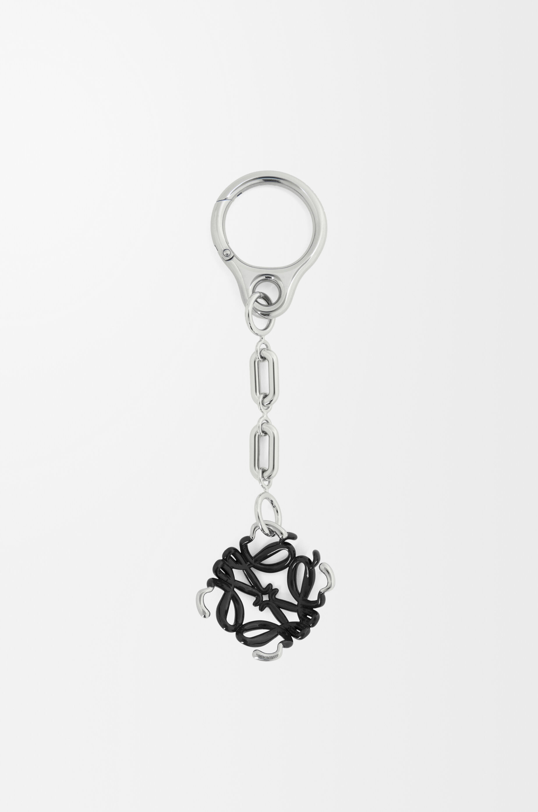 LOEWE Scarabeo Anagram charm Silver/Black