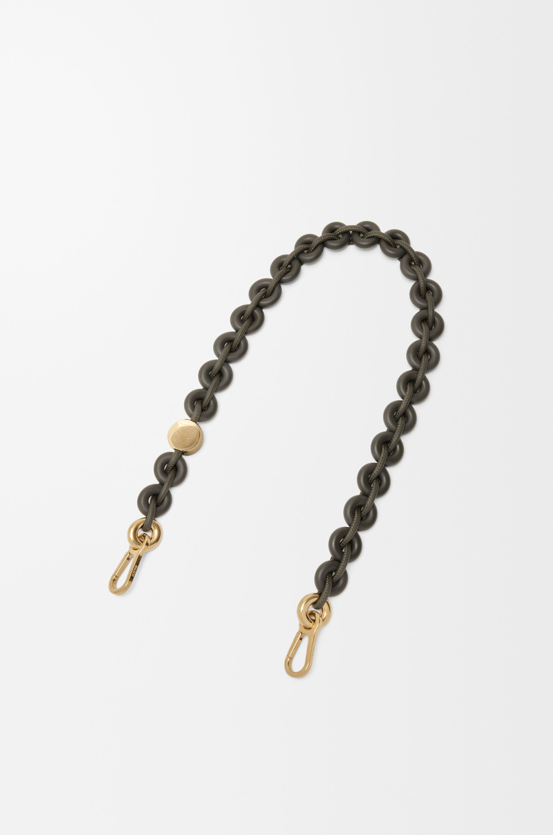 LOEWE Donut chain in calfskin Dark Khaki
