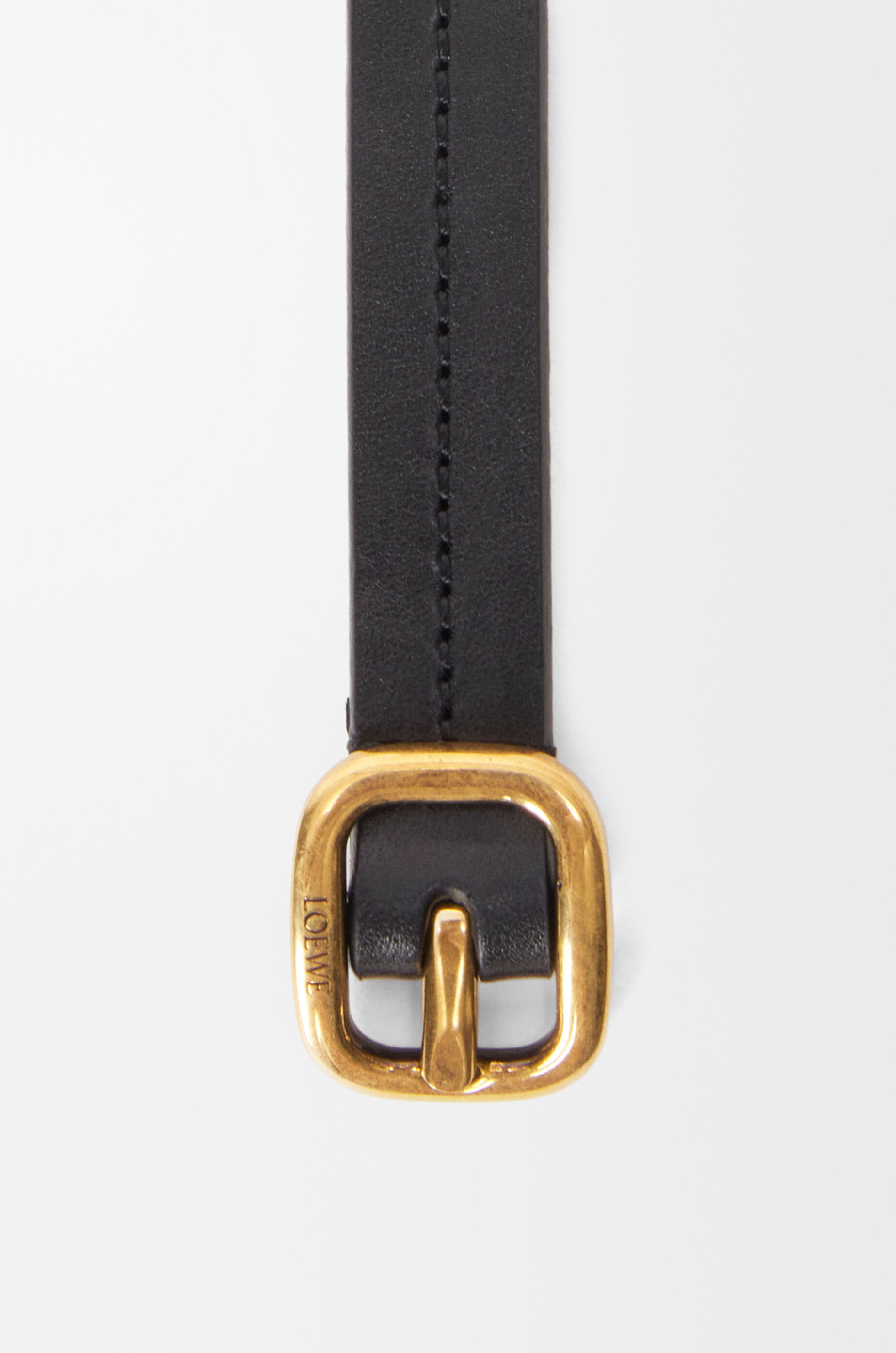 LOEWE Rounded soft belt in classic calfskin Black