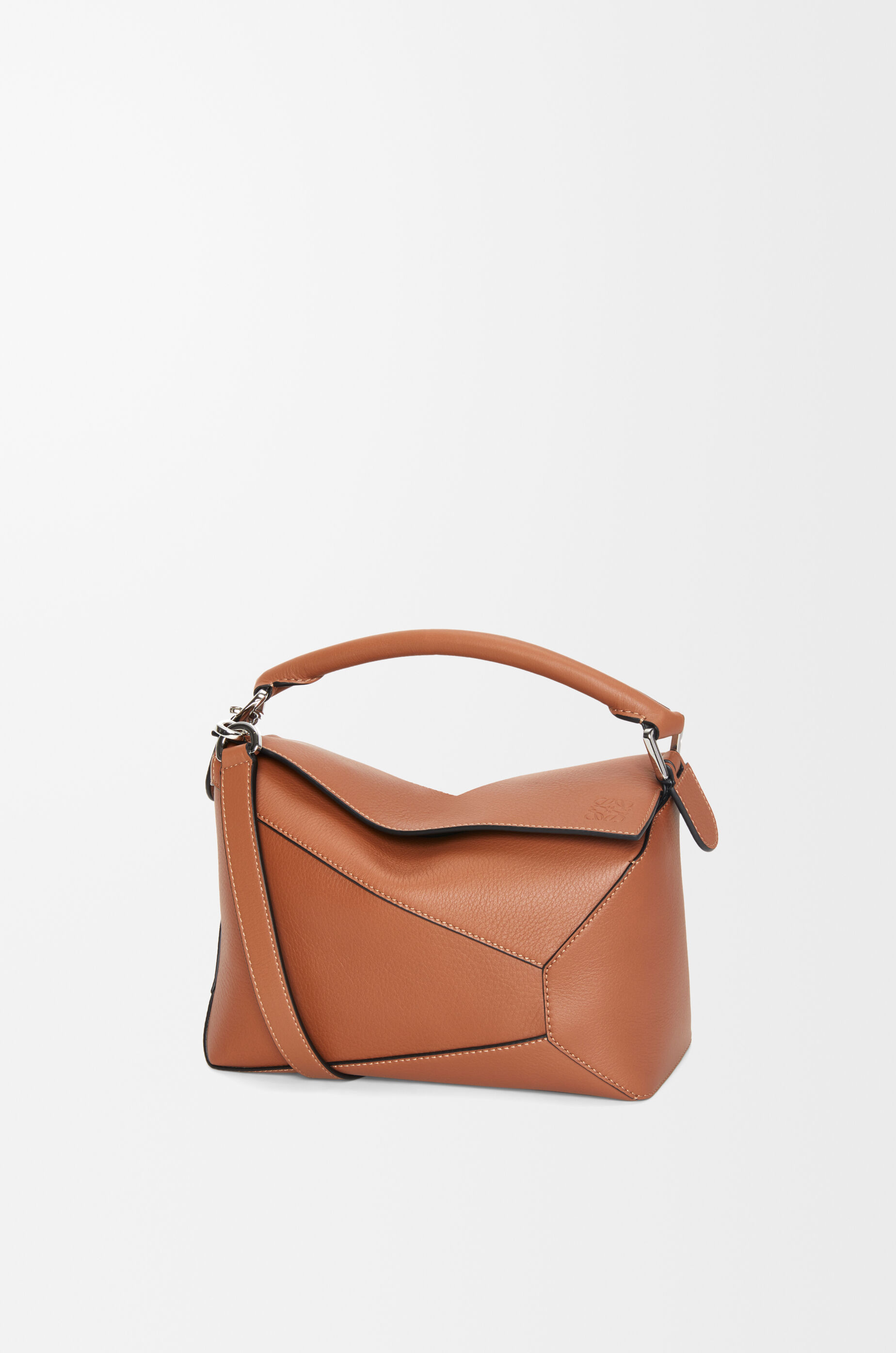 LOEWE Small Puzzle Edge bag in classic calfskin Tan