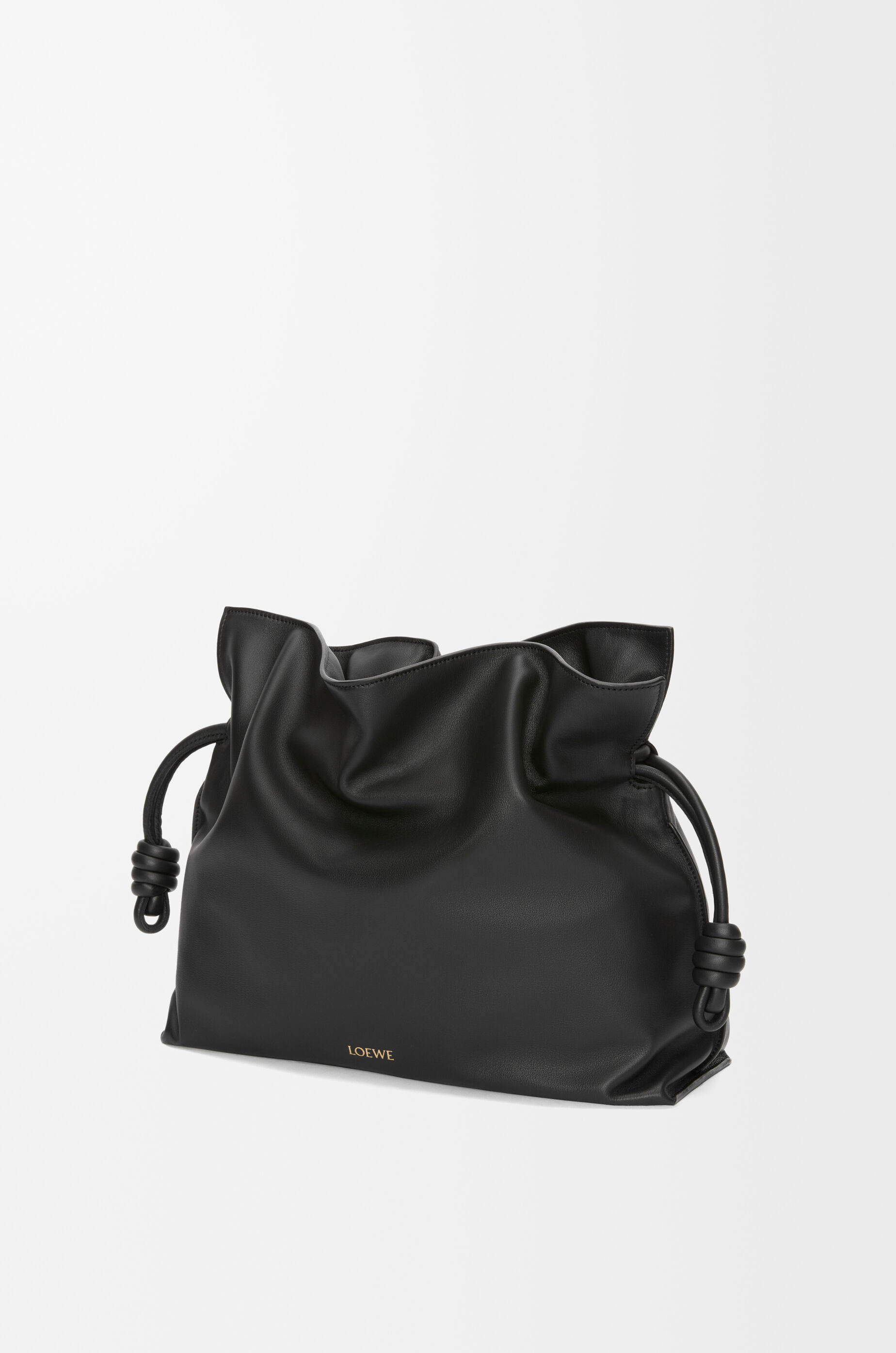 LOEWE Large Flamenco clutch in nappa calfskin Black