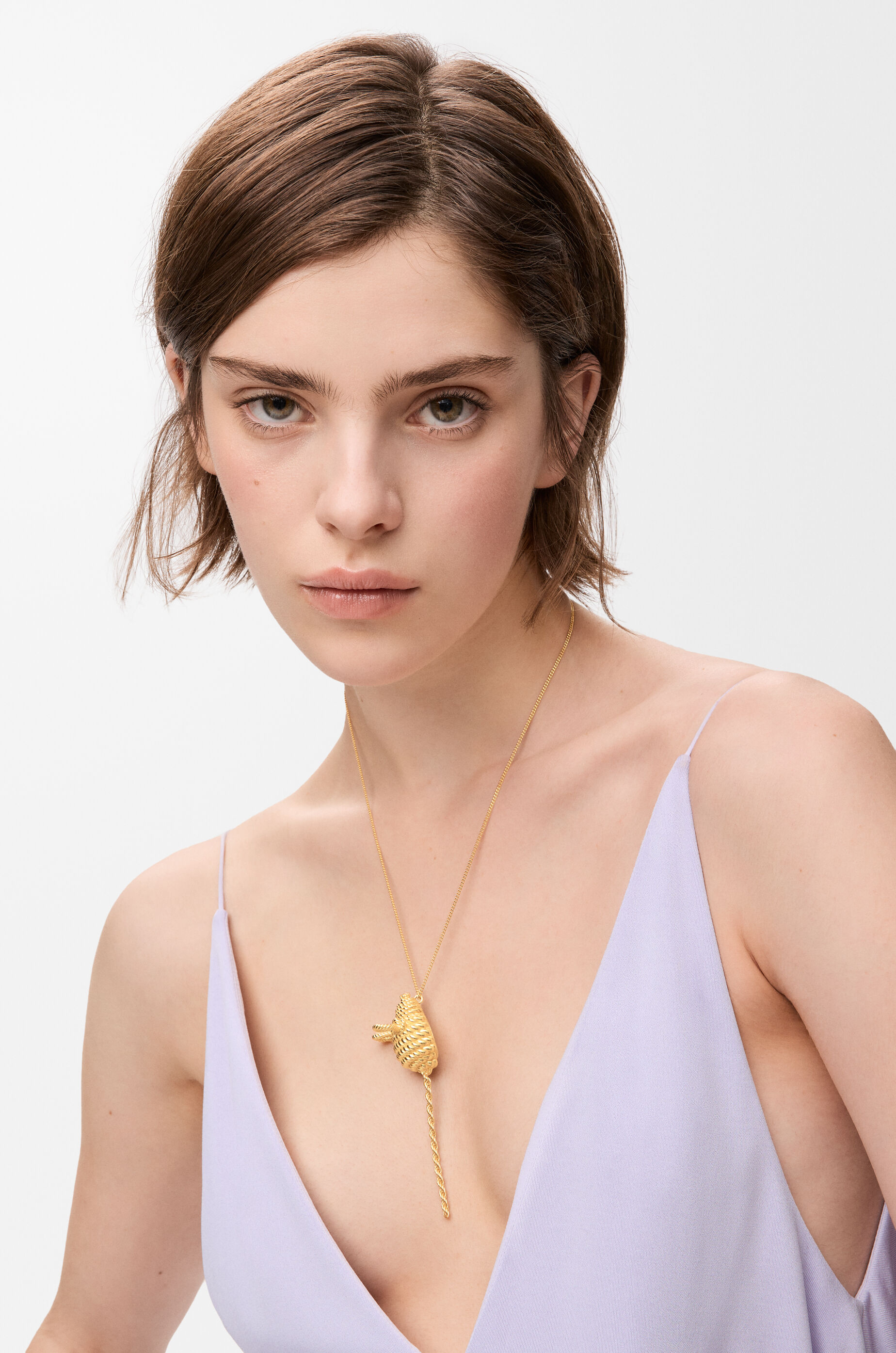 LOEWE Mouse necklace Gold