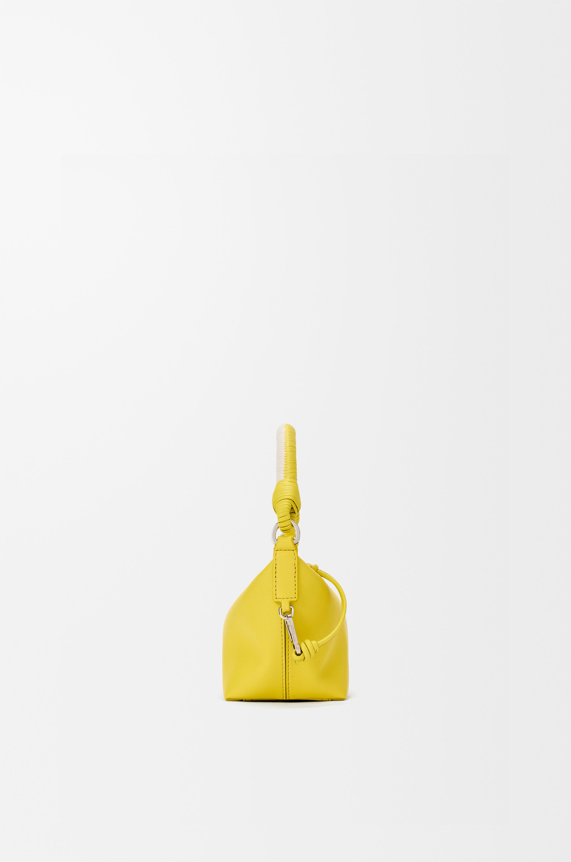 LOEWE Cala mini bag in mellow nappa lambskin Lemon/Soft White
