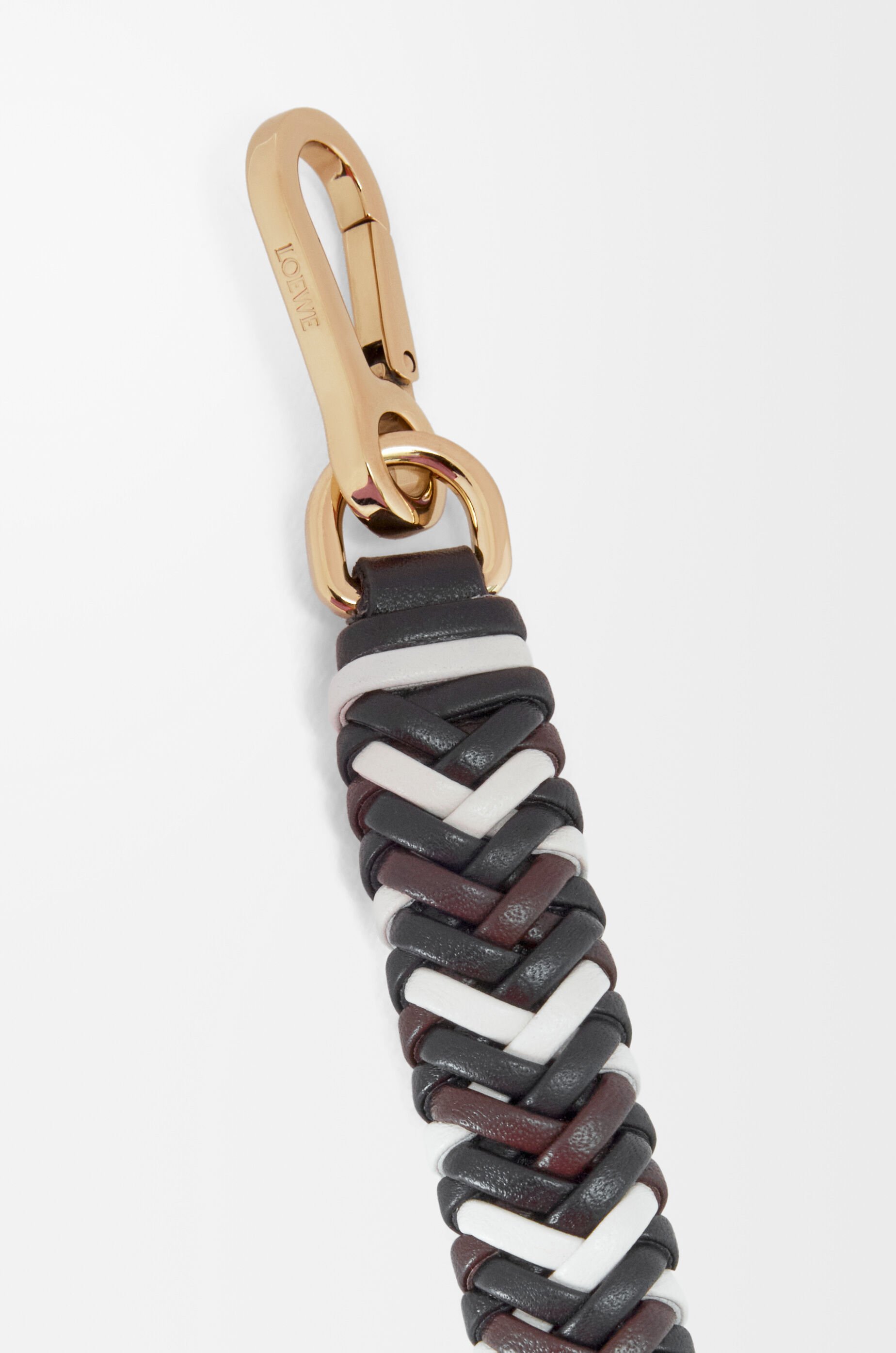 LOEWE Arrow short strap in calfskin Black/Chocolate