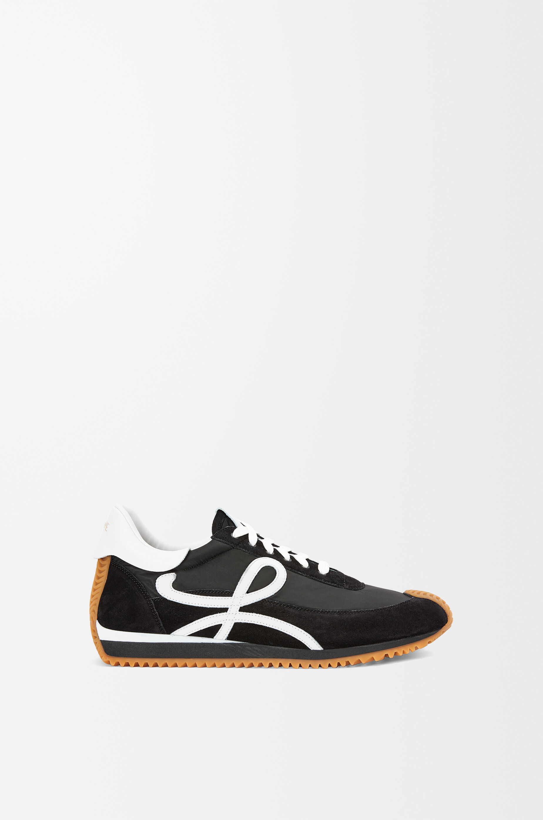 LOEWE Flow Runner in nylon and suede Black/White