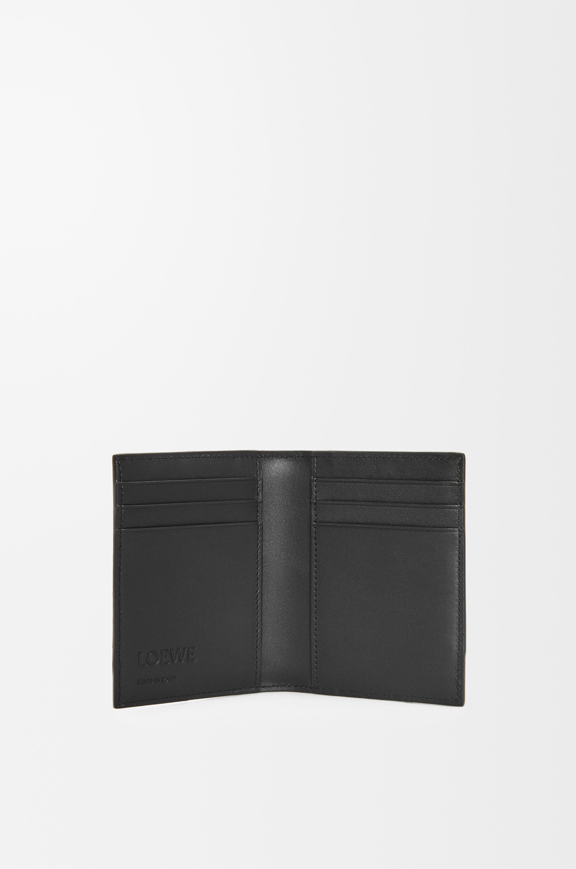 LOEWE Puzzle bifold cardholder in classic calfskin Black
