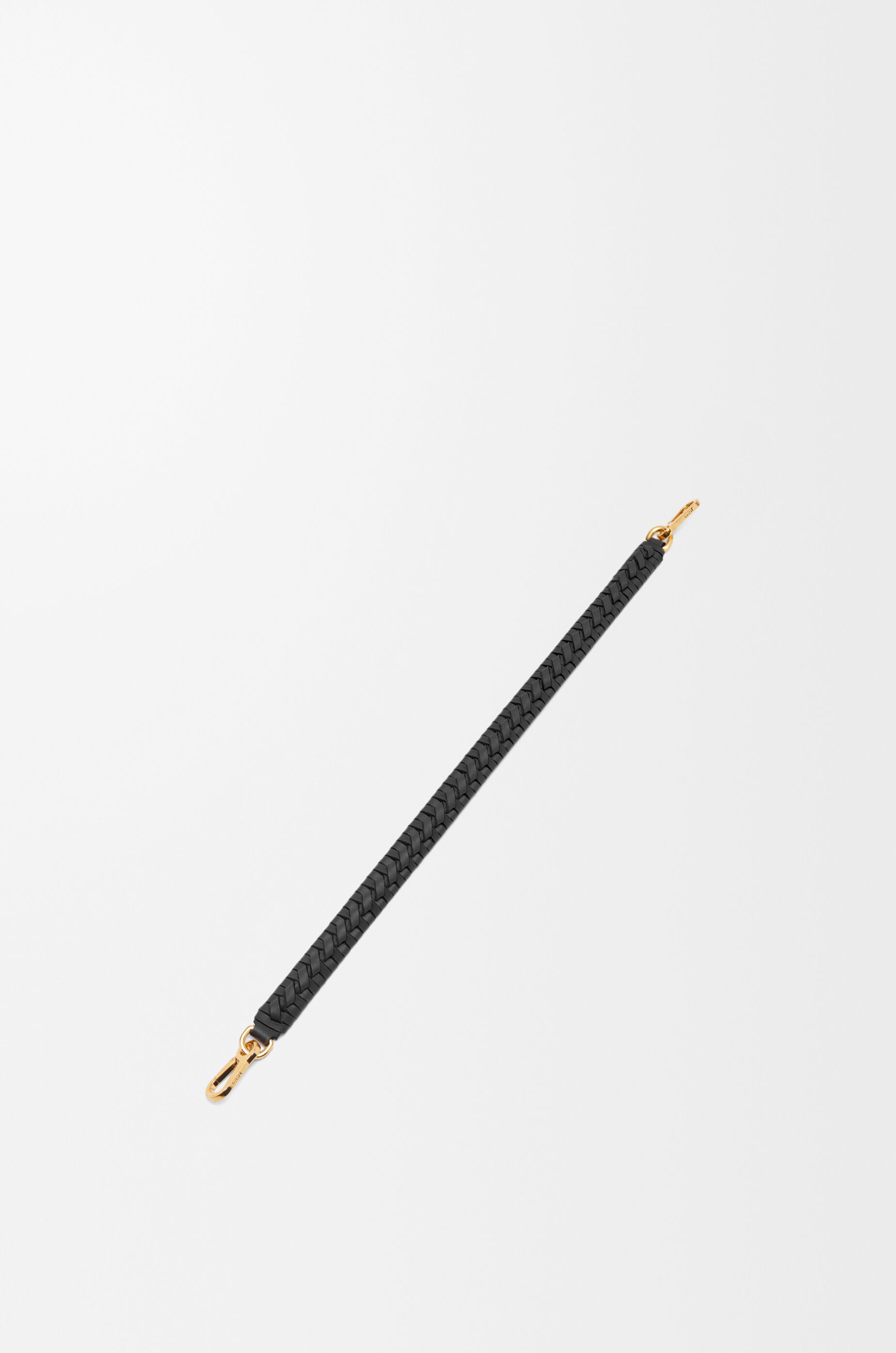 LOEWE Woven spiral strap in classic calfskin Black