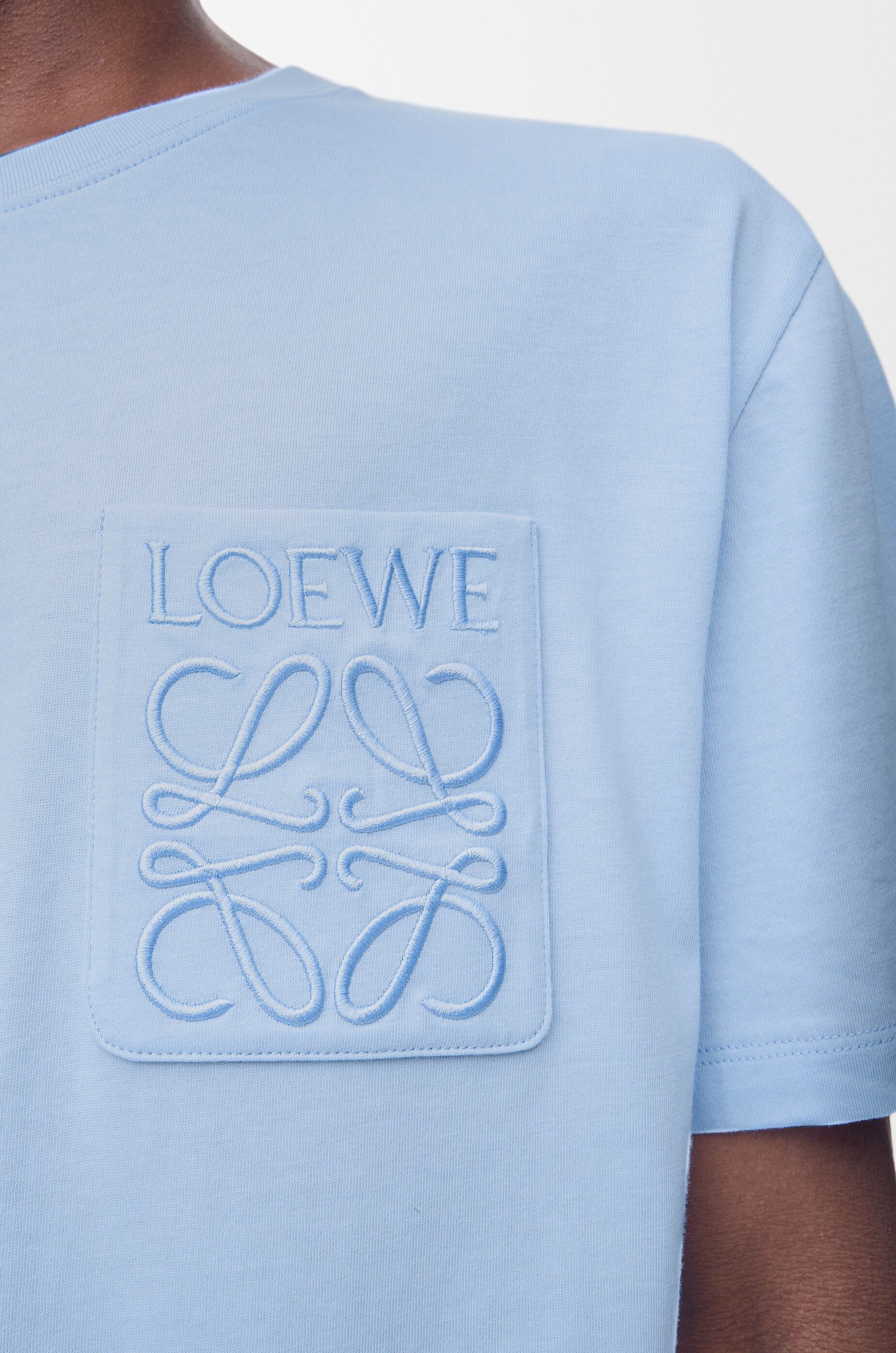 LOEWE Relaxed fit T-shirt in cotton Sky Blue