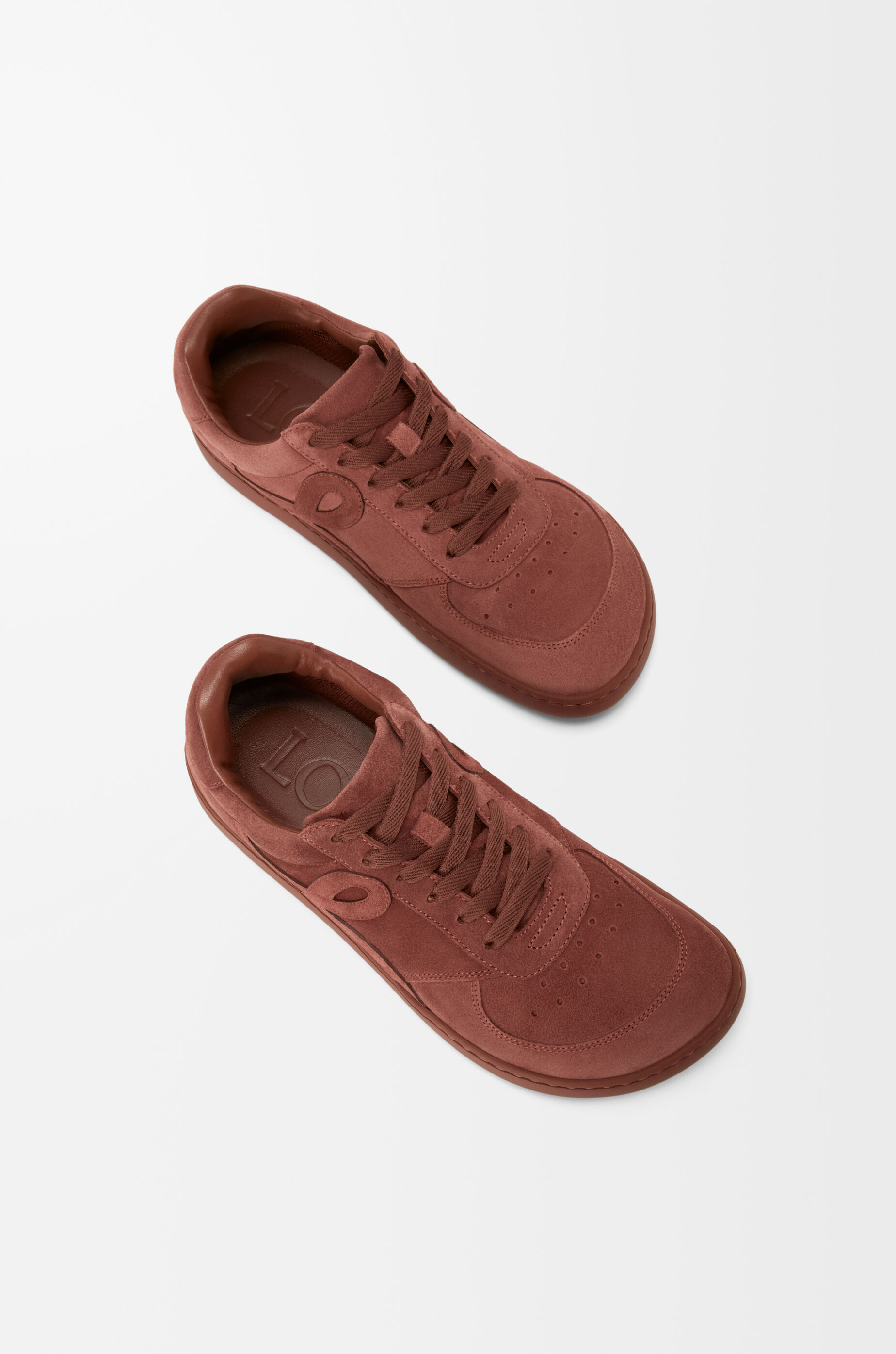 LOEWE Jambo sneaker in suede calfskin Burnt Red