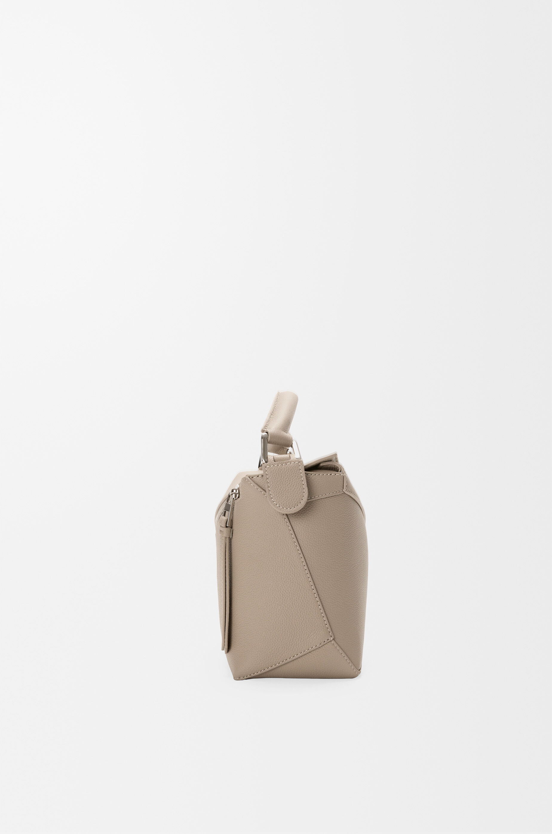 LOEWE Small Puzzle Edge bag in soft grained calfskin Clay