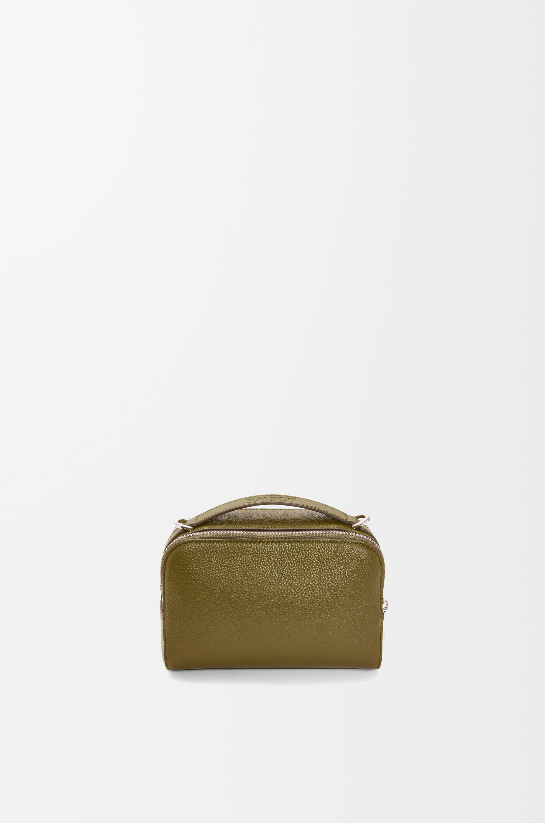 LOEWE Mini crossbody camera bag in soft grained calfskin Olive