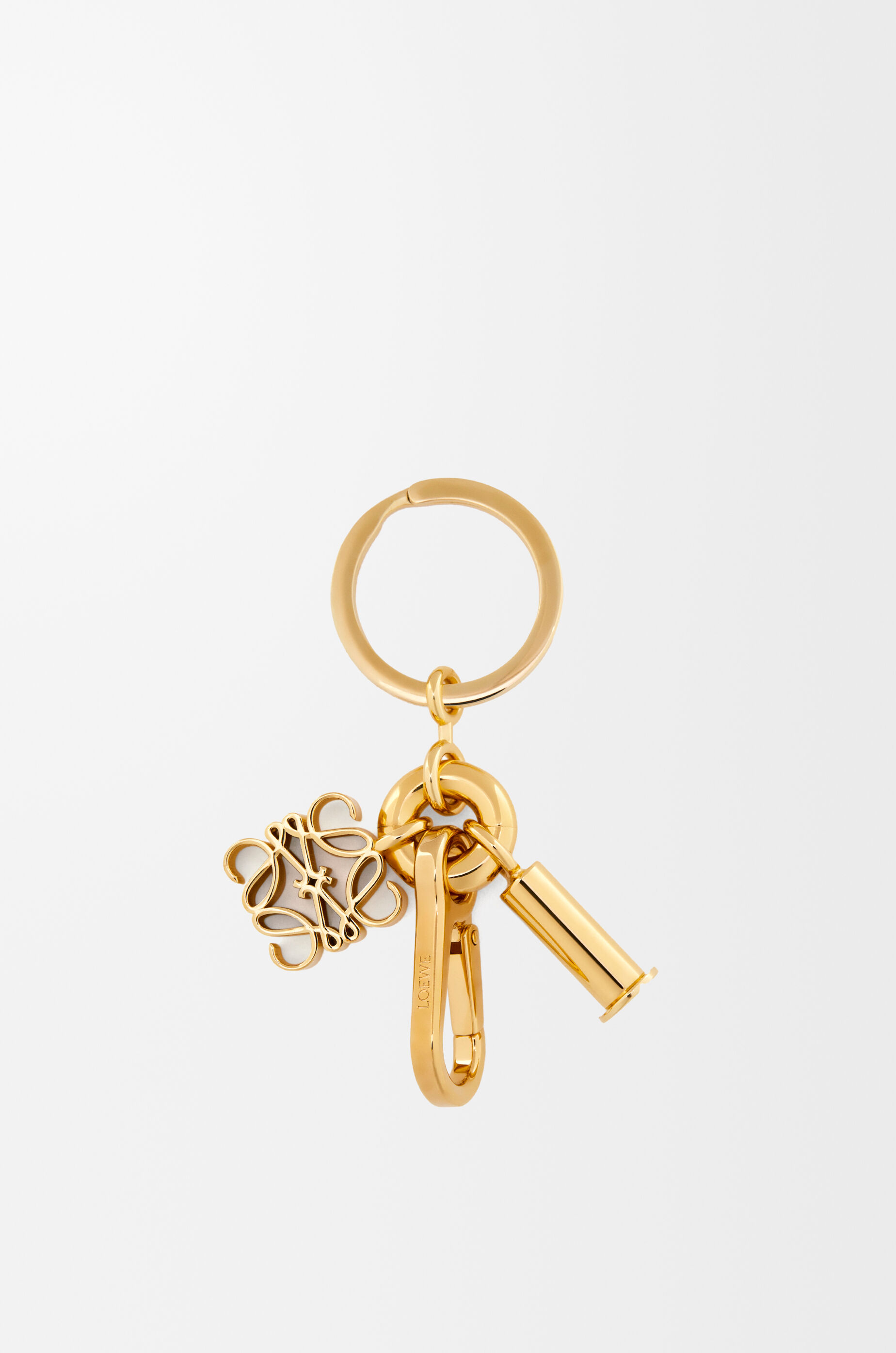 LOEWE Anagram keyring Gold