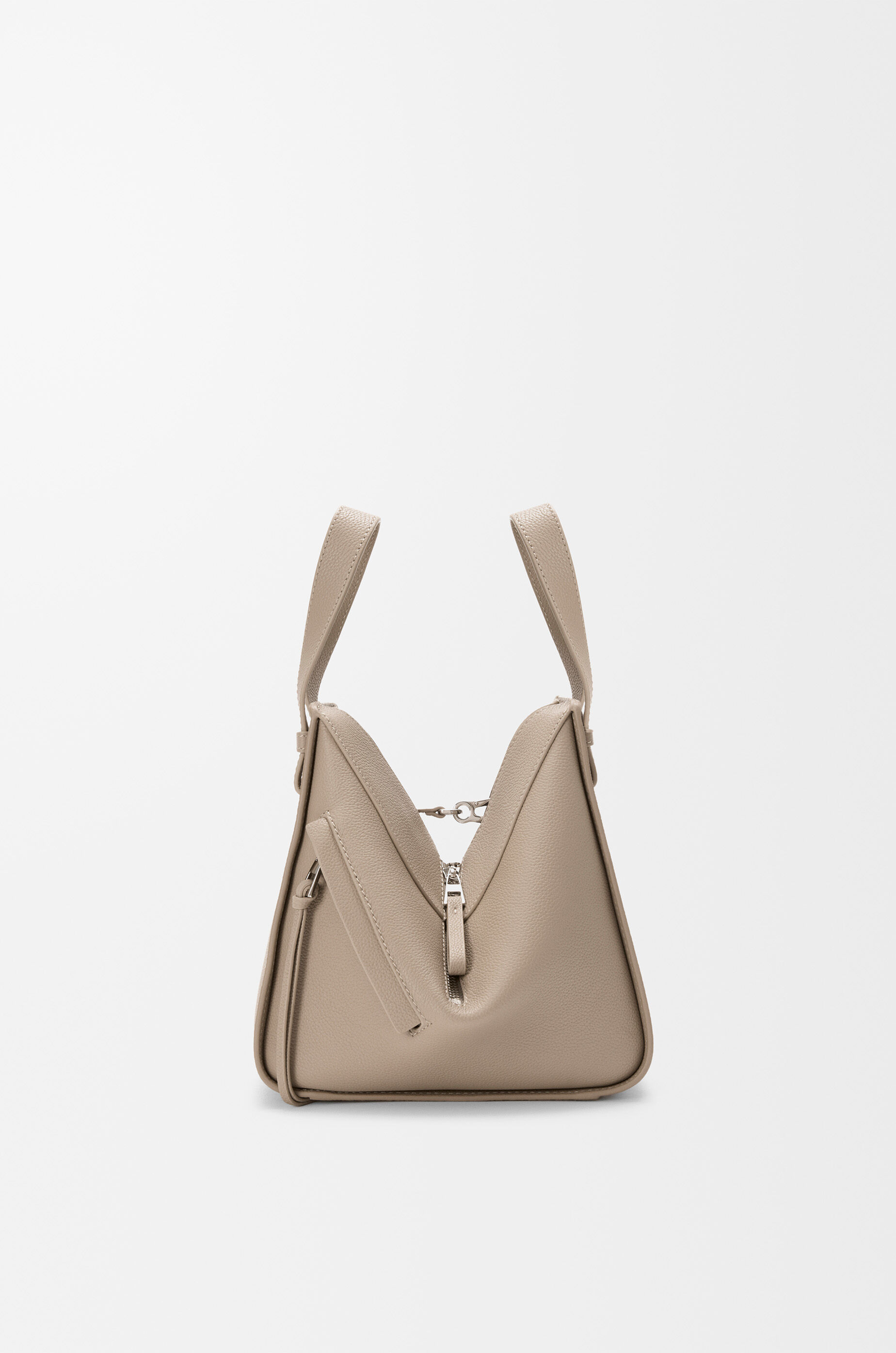 LOEWE Compact Hammock bag in soft grained calfskin Clay