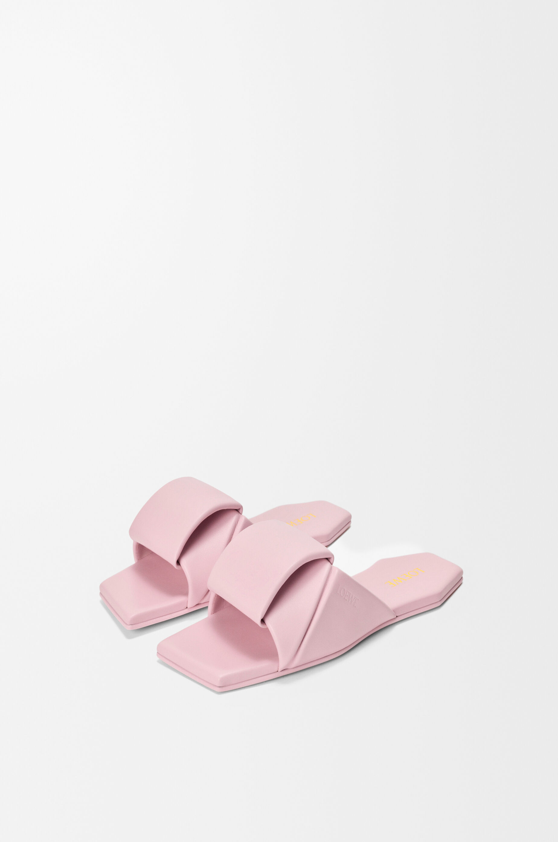 LOEWE Origami slide in lambskin Crystal Pink