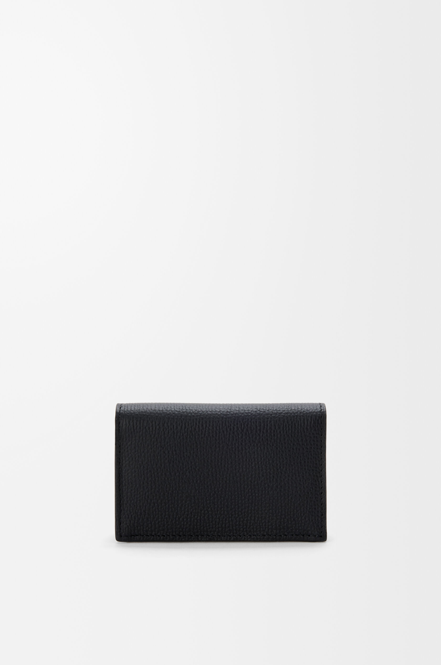 LOEWE Anagram business cardholder in pebble grained calfskin Black/Gold