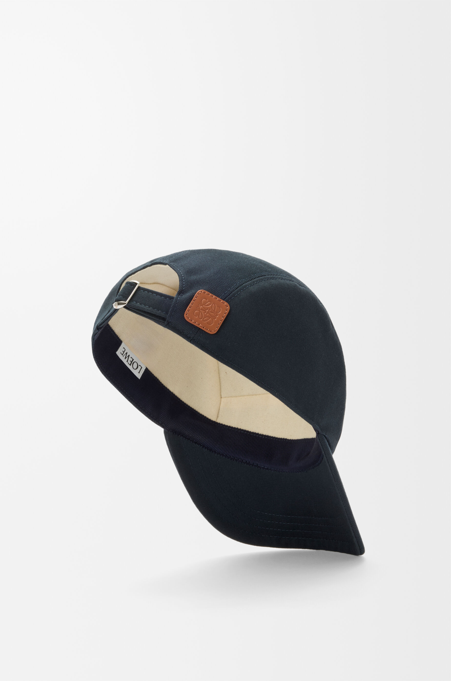 LOEWE Camp cap in cotton Deep Navy