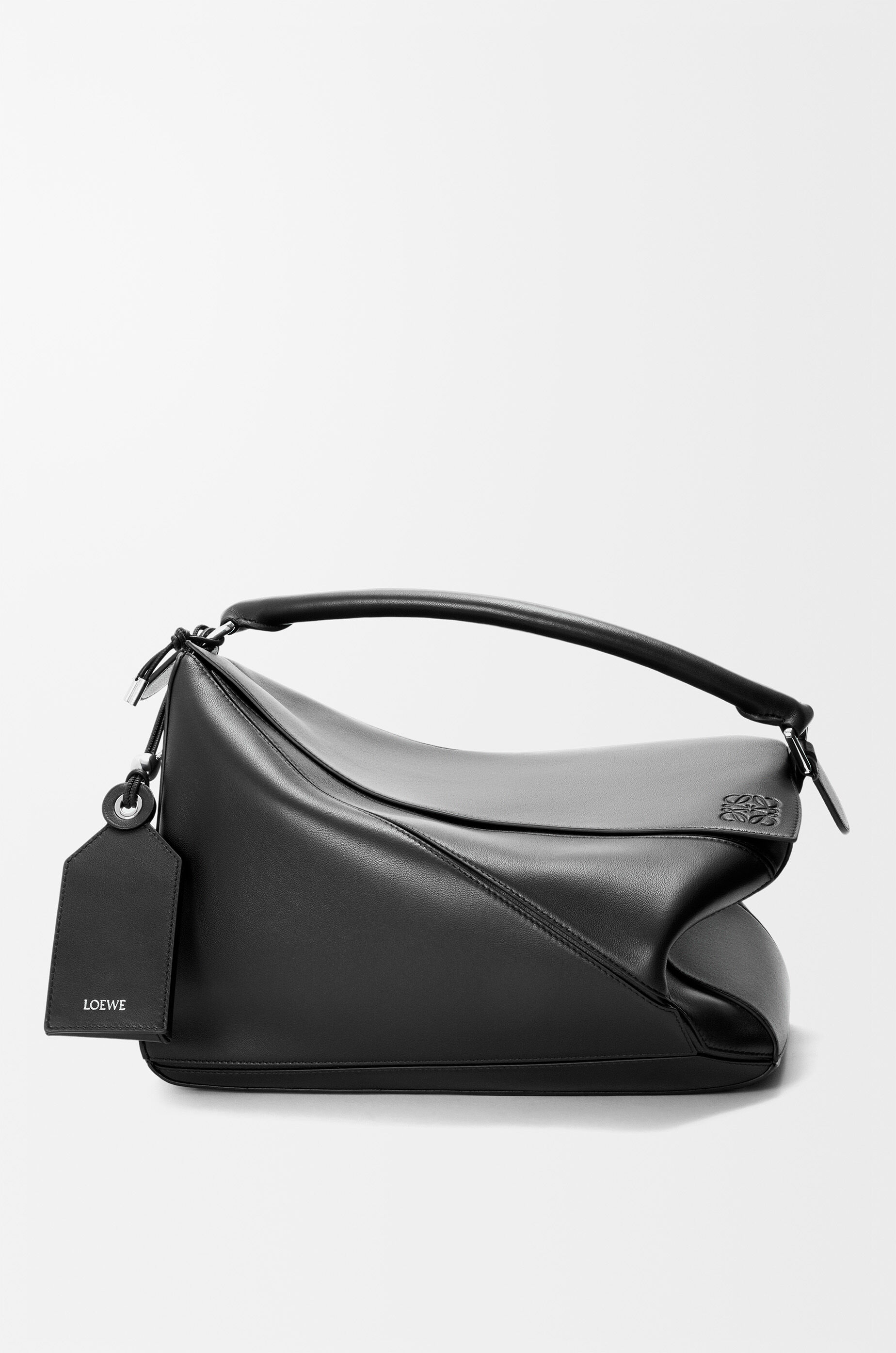 LOEWE Large Featherlight Puzzle bag in nappa lambskin Black