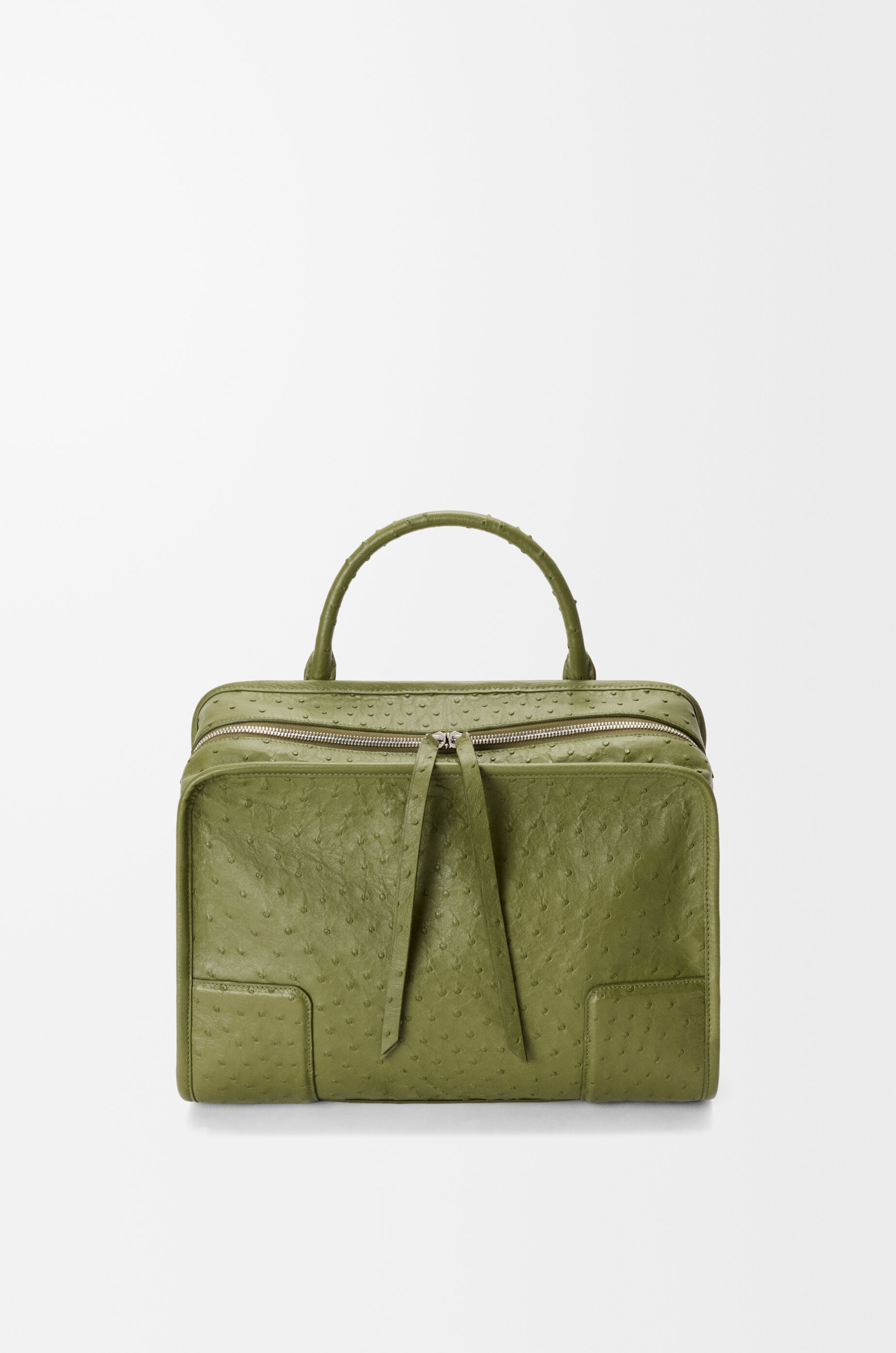 LOEWE Large Amazona 180 bag in ostrich Spring Green