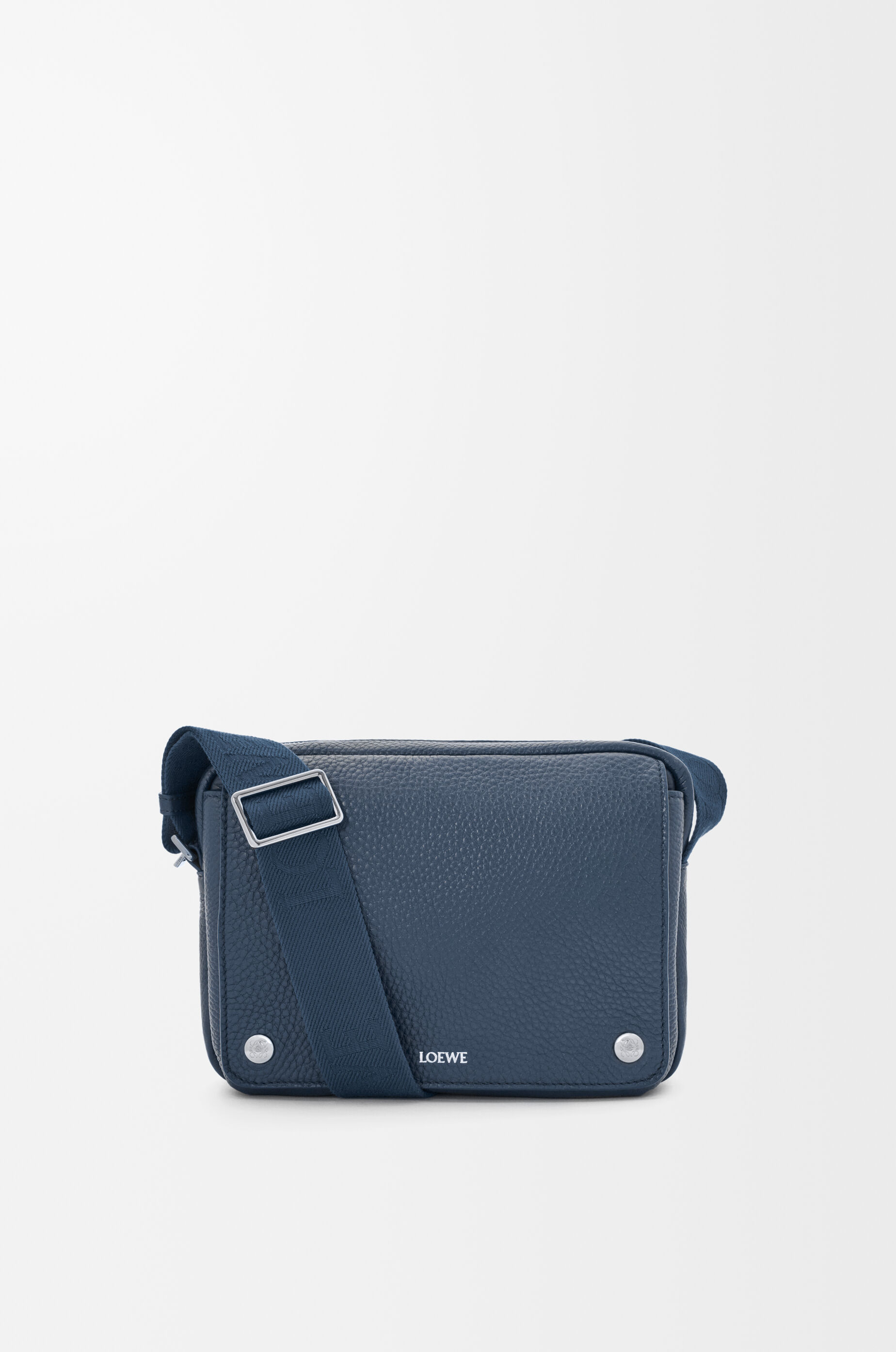 LOEWE Medium Pebble messenger bag in supple grained calfskin Indigo Dye