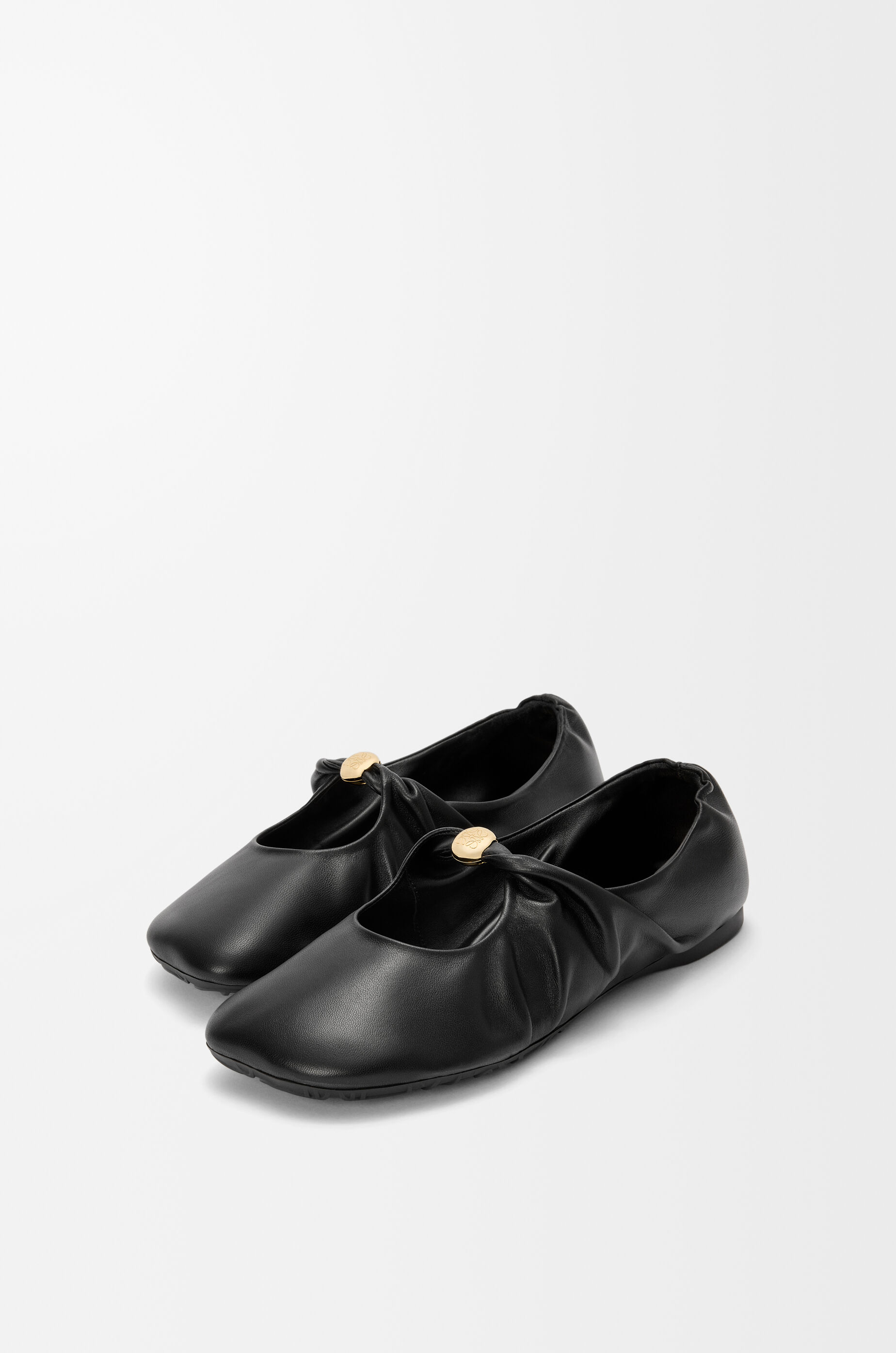 LOEWE Pebble Soft ballerina in nappa lambskin Black