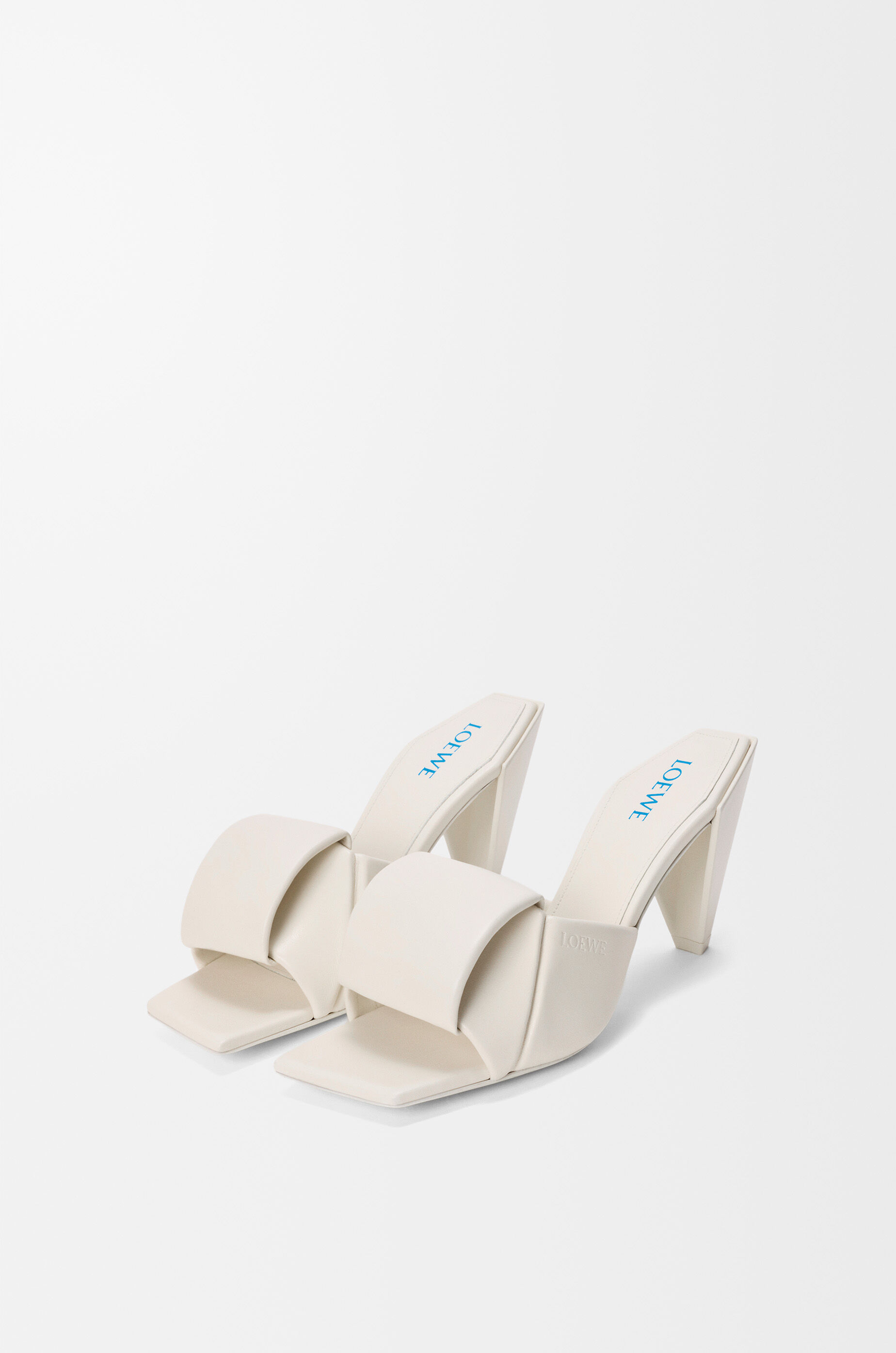 LOEWE Origami slide in lambskin White