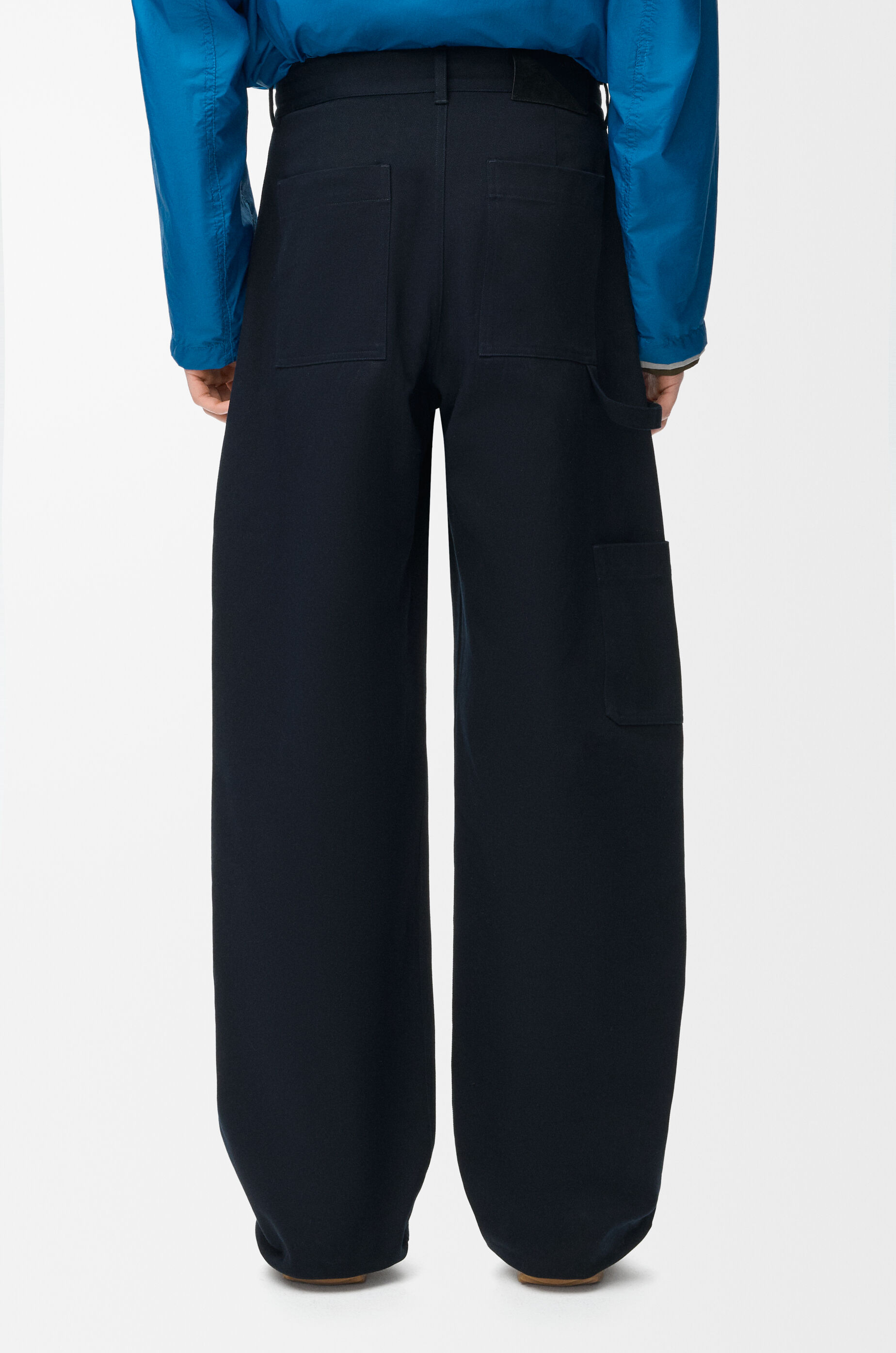 LOEWE Trousers in cotton Dark Navy