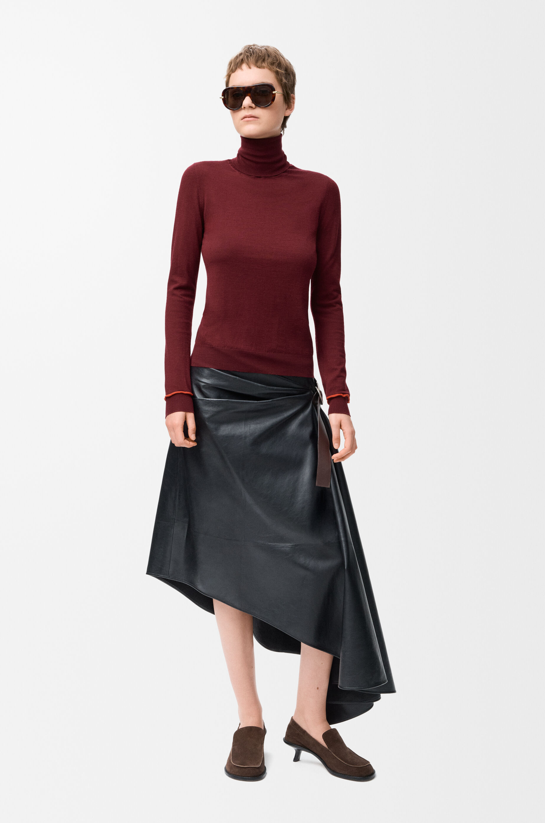 LOEWE Sweater in wool Burgundy/Orange