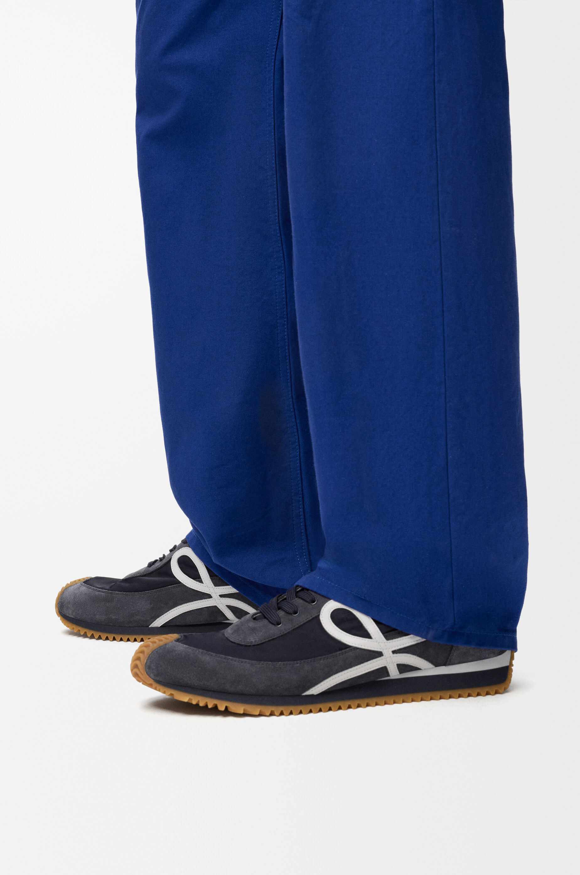 LOEWE Flow Runner 2.0 in nylon and suede Dark Navy