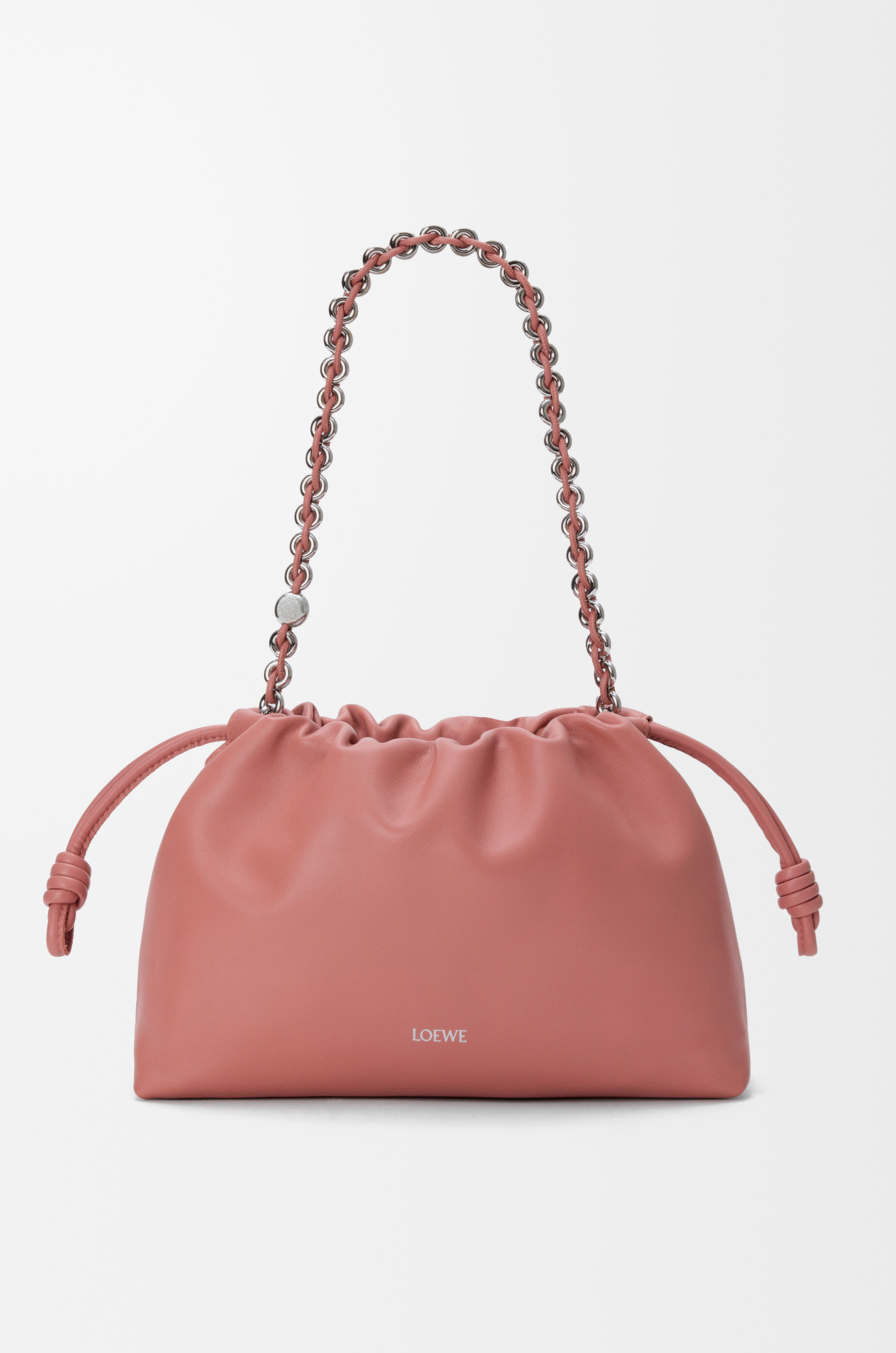 LOEWE Medium Flamenco purse in mellow nappa lambskin Blush