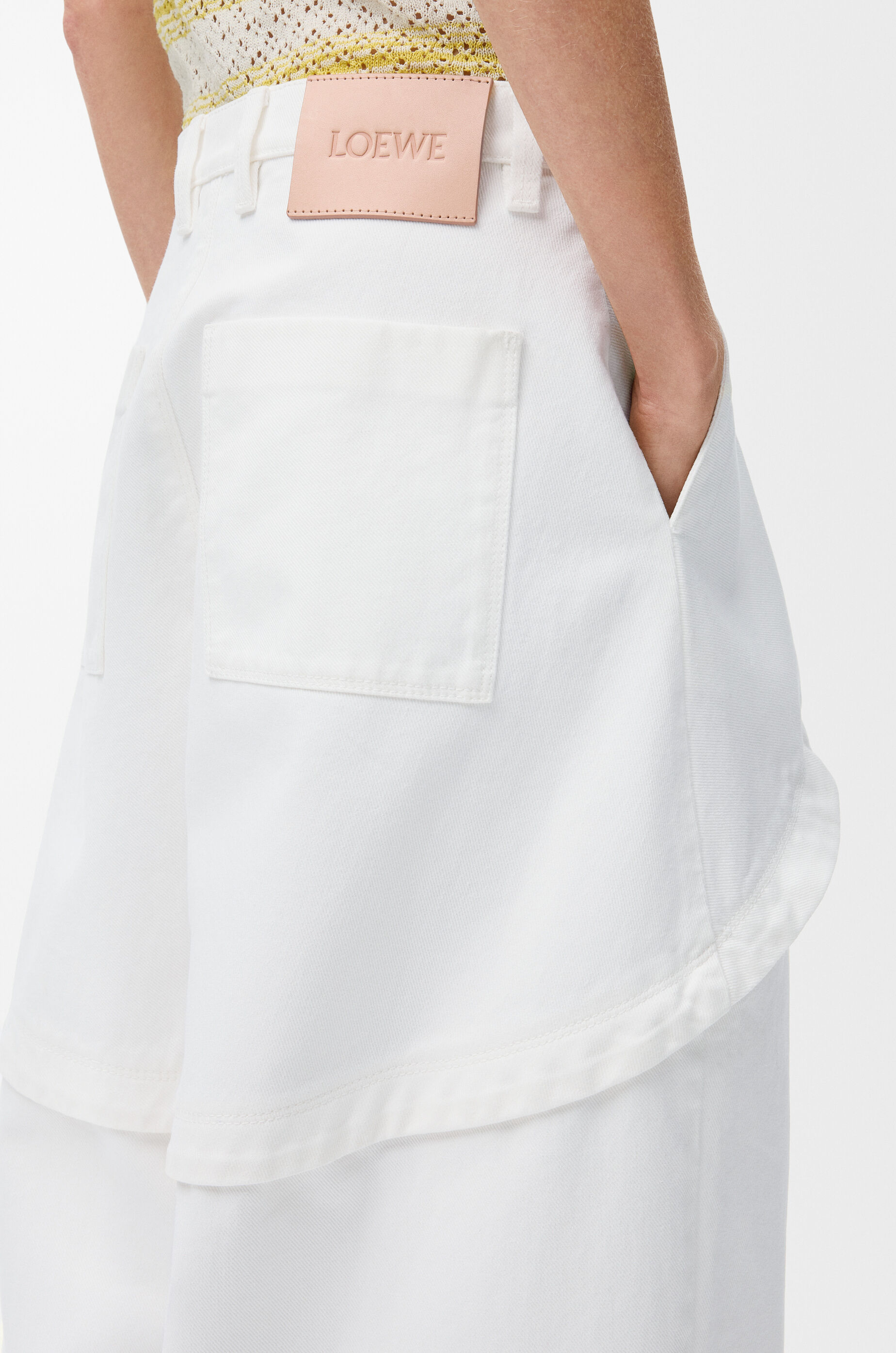 LOEWE Trousers in denim White