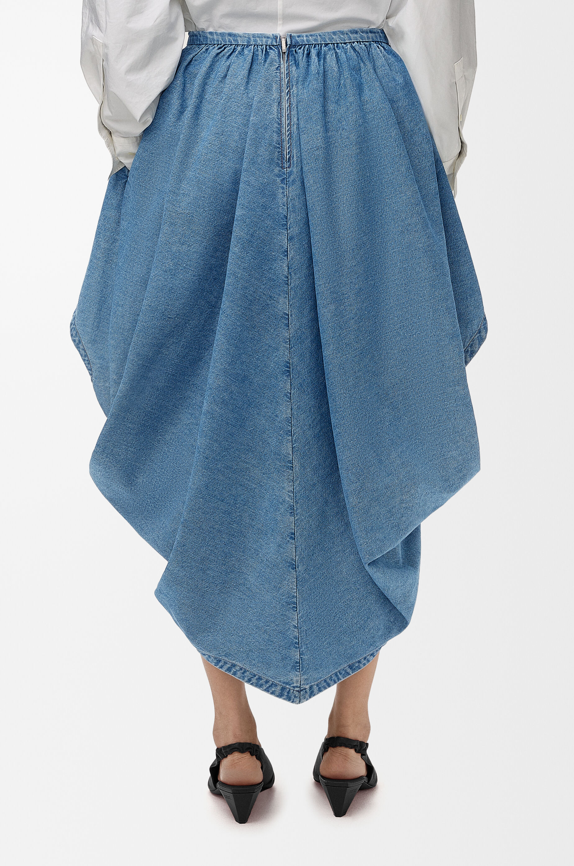 LOEWE Skirt in denim Light Blue