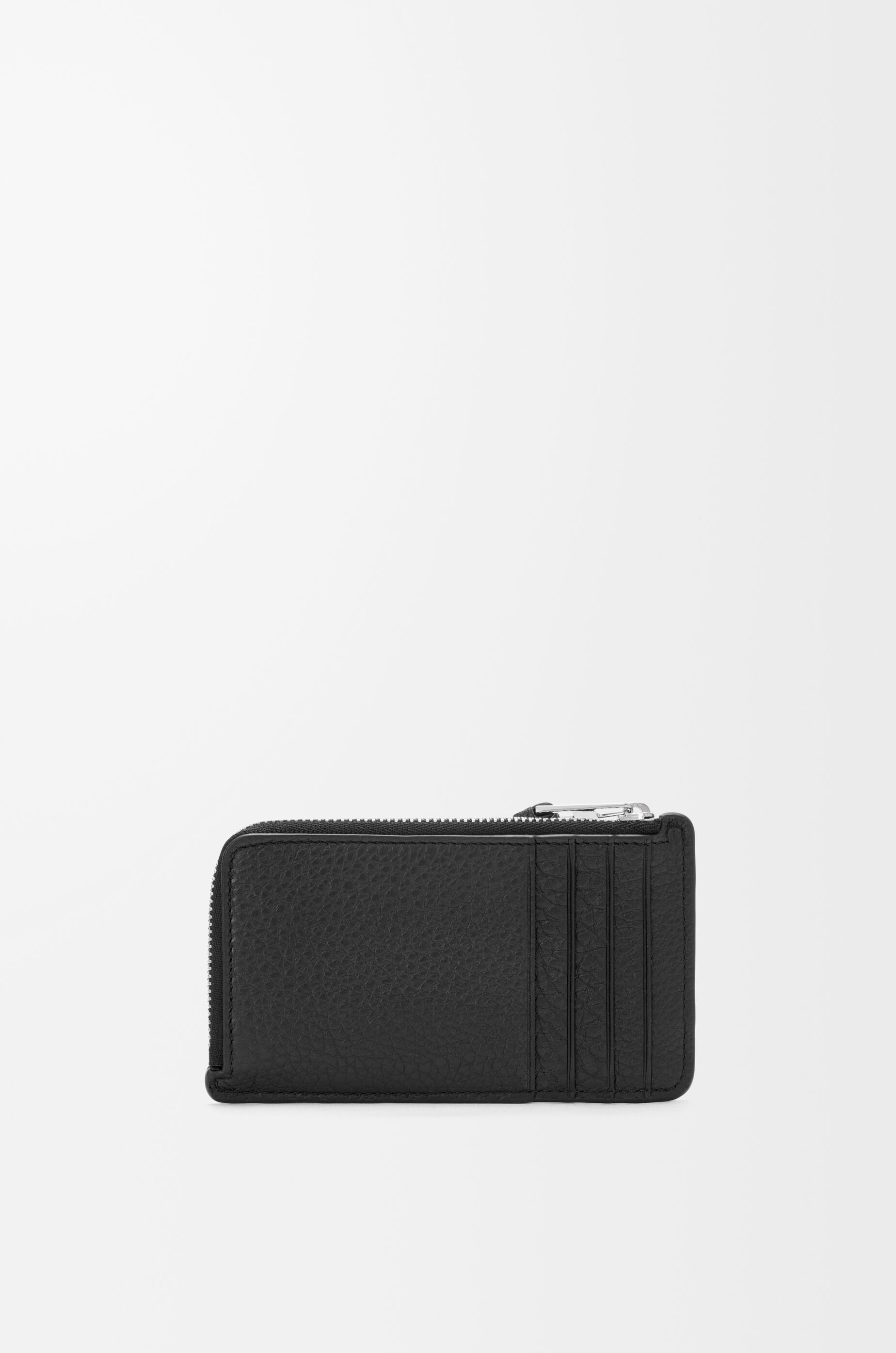 LOEWE Puzzle coin cardholder in supple grained calfskin Black