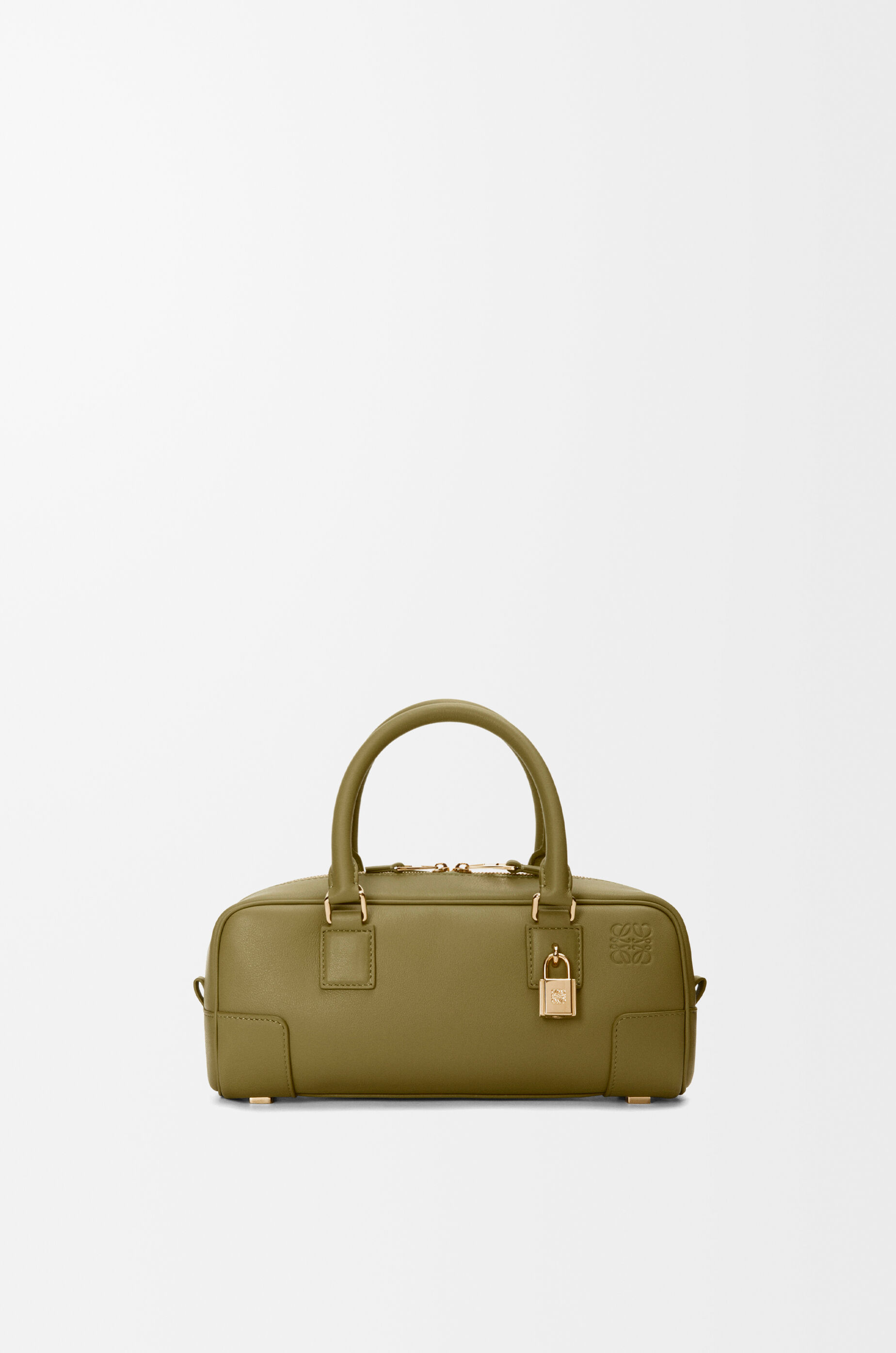 LOEWE Amazona 23 cropped bag in nappa calfskin Olive