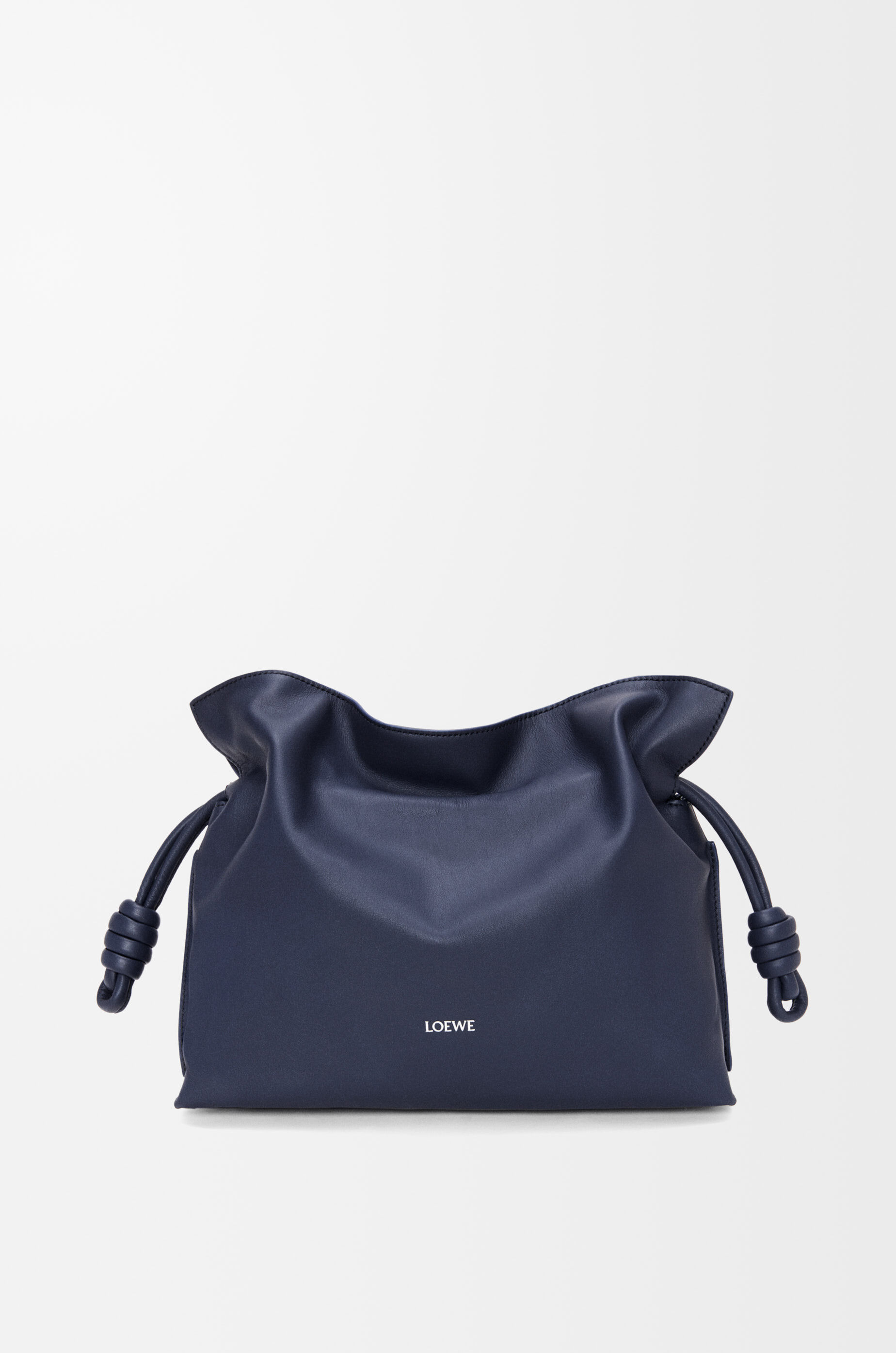 LOEWE Medium Flamenco clutch in nappa calfskin Abyss Blue