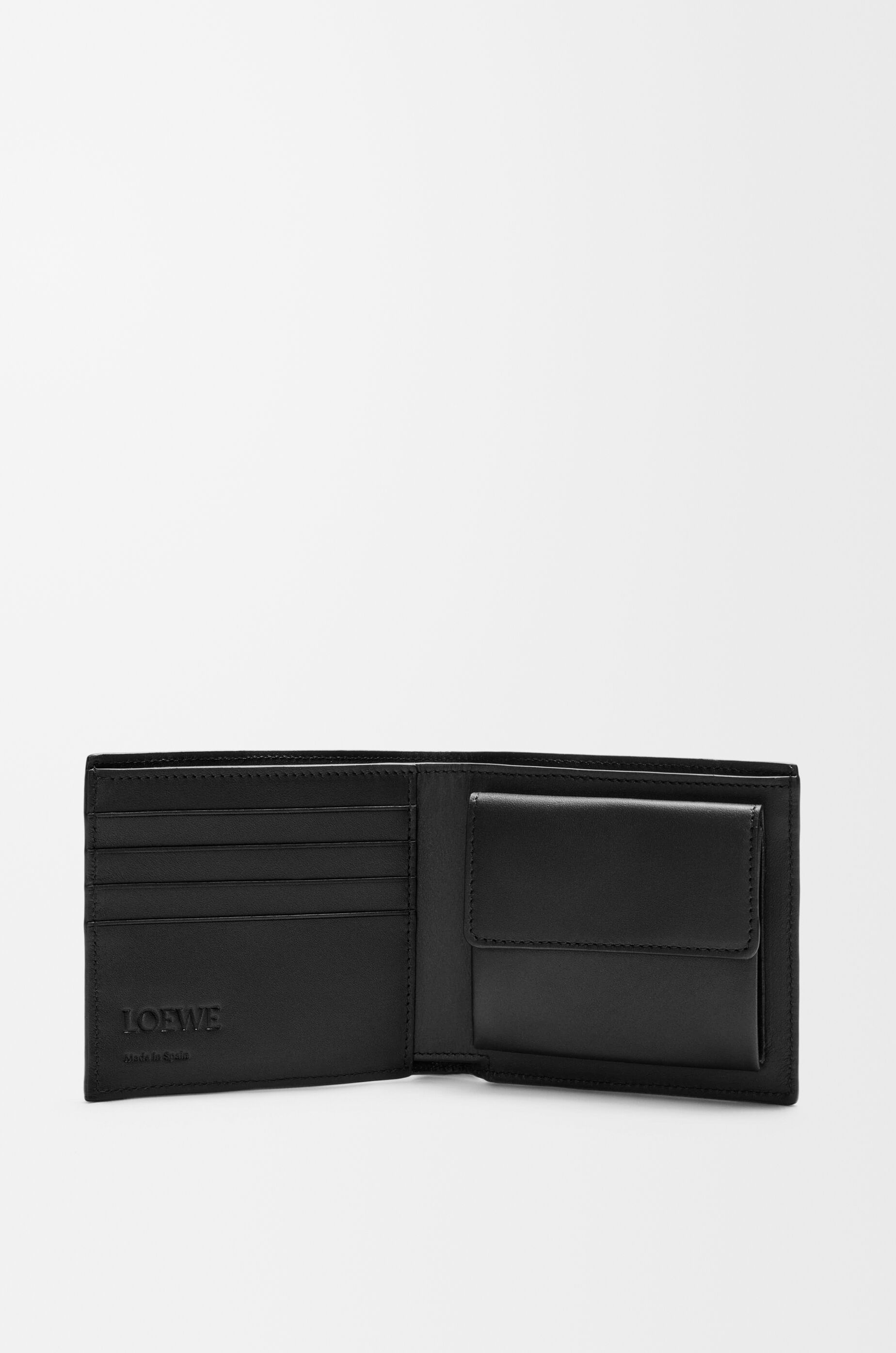 LOEWE Puzzle bifold coin wallet in classic calfskin Black