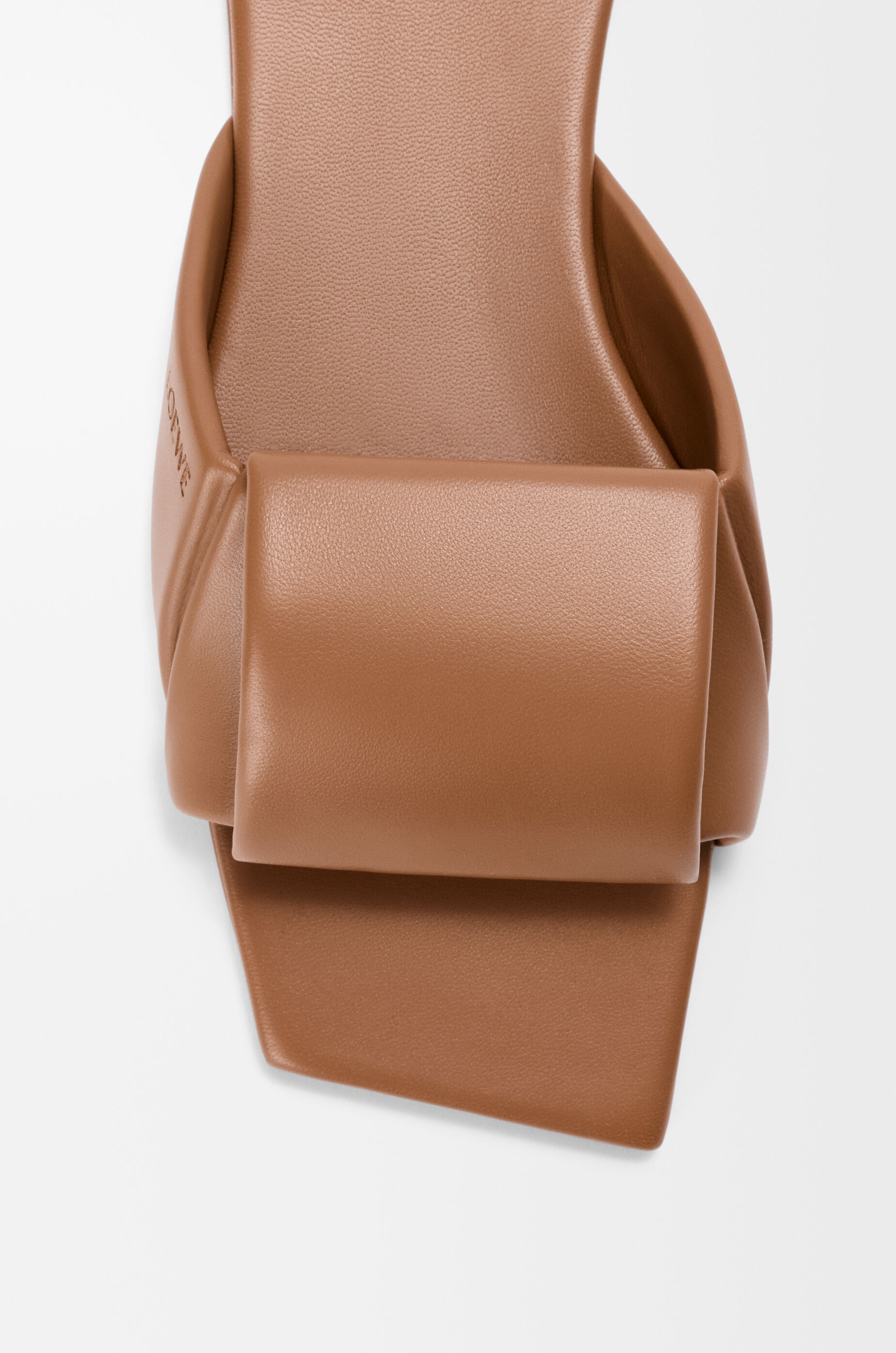 LOEWE Origami slide in lambskin Mocha