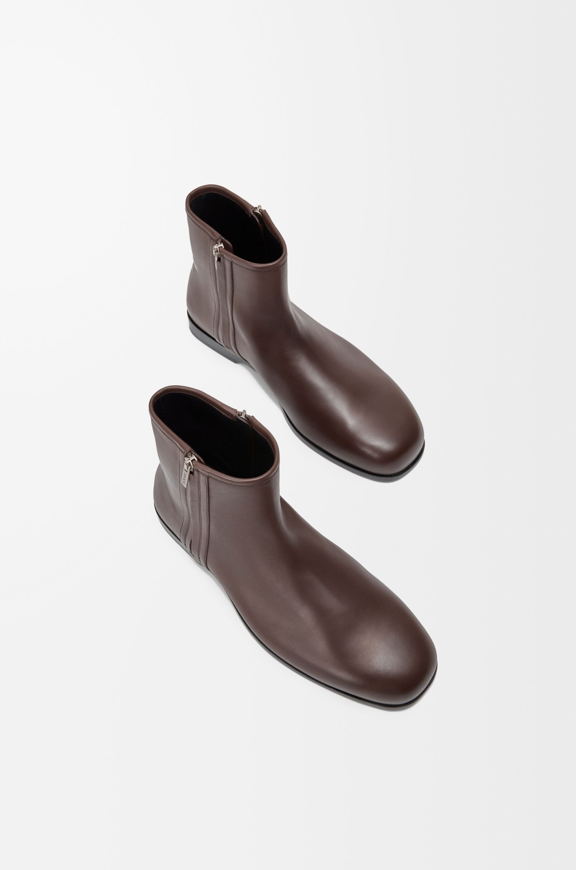 LOEWE Bobine ankle boot in smooth calfskin Cacao