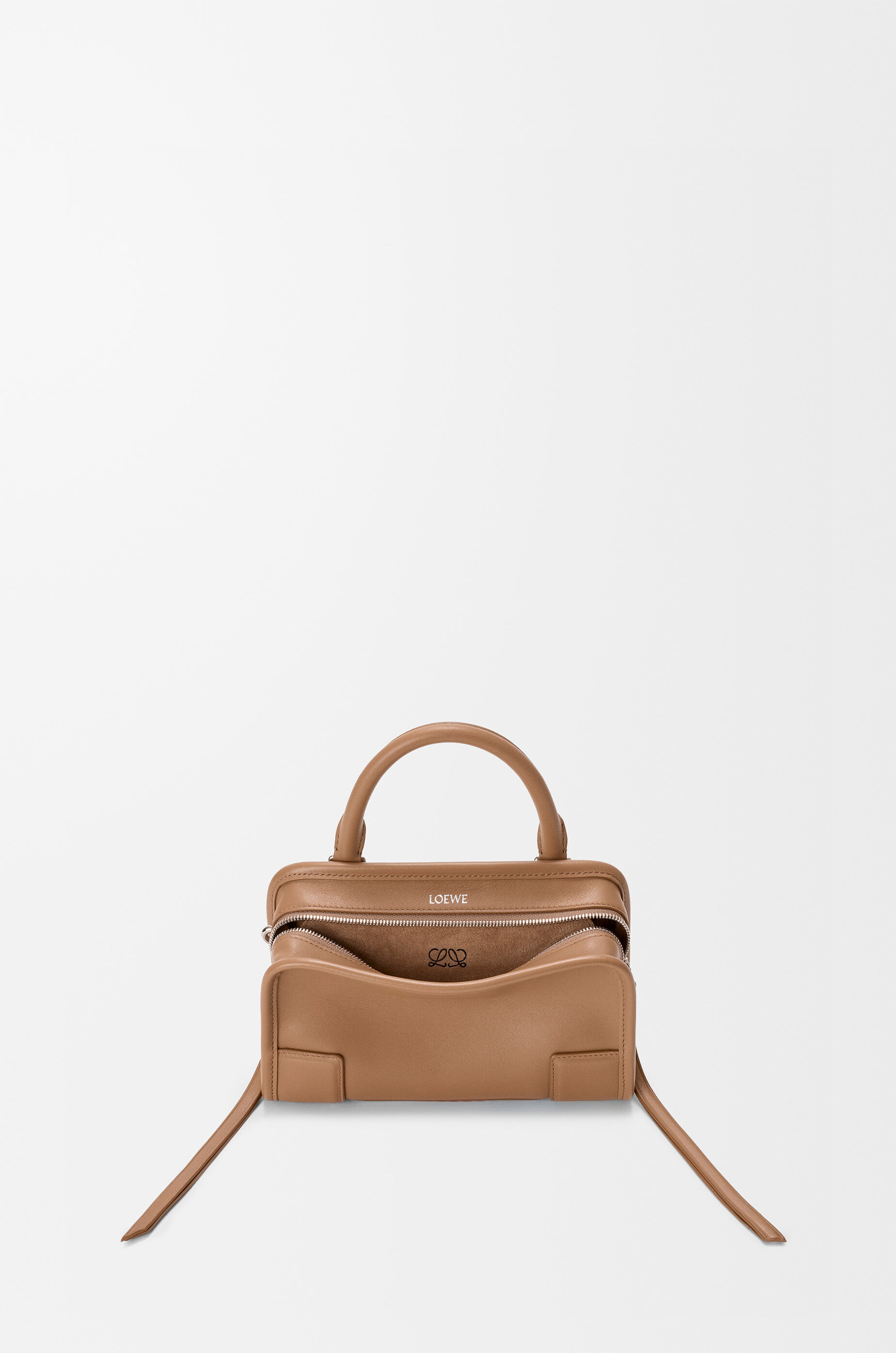 LOEWE Mini Amazona 180 bag in soft calfskin Mocha