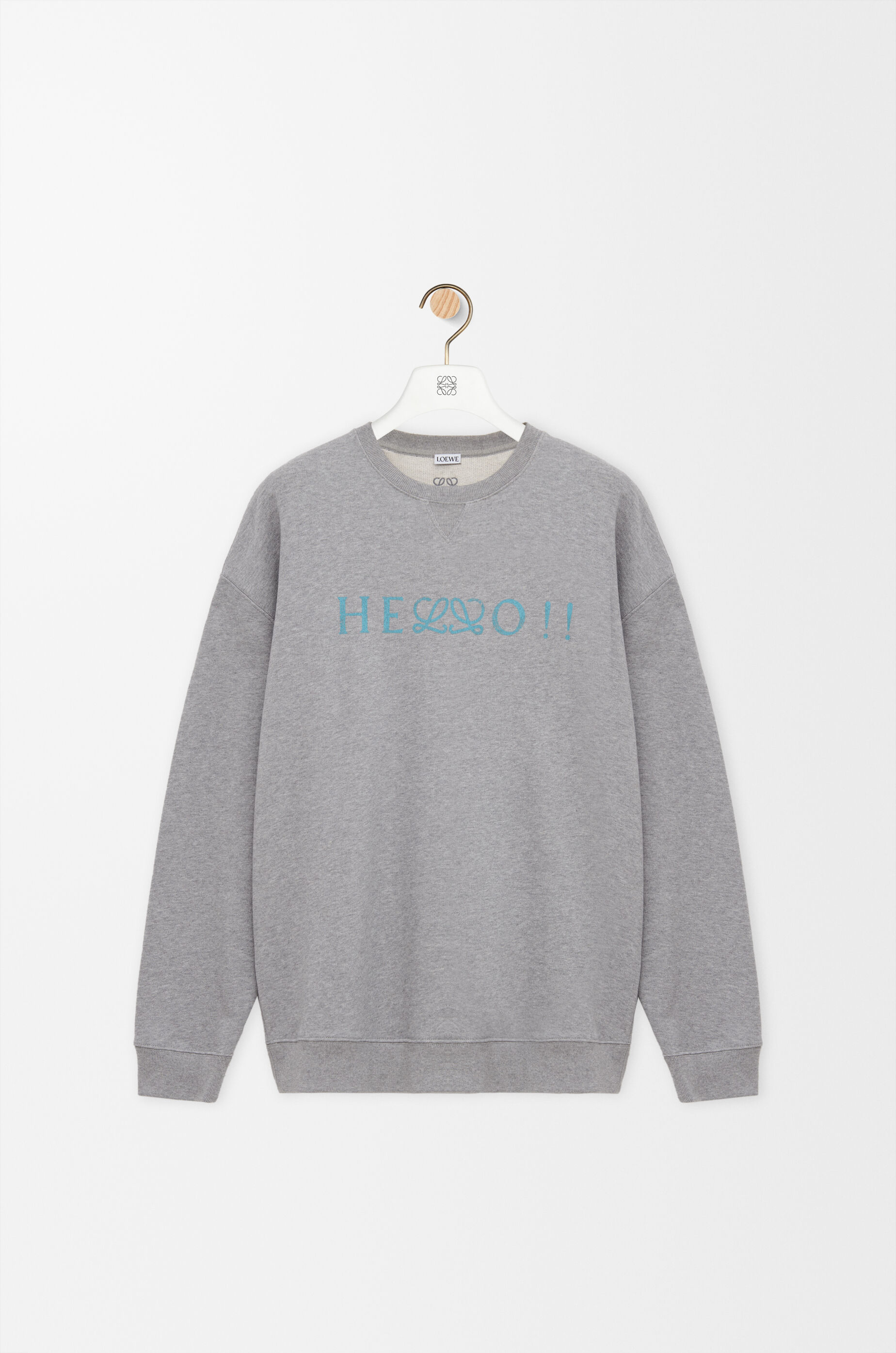 LOEWE Sweatshirt in cotton Grey Melange