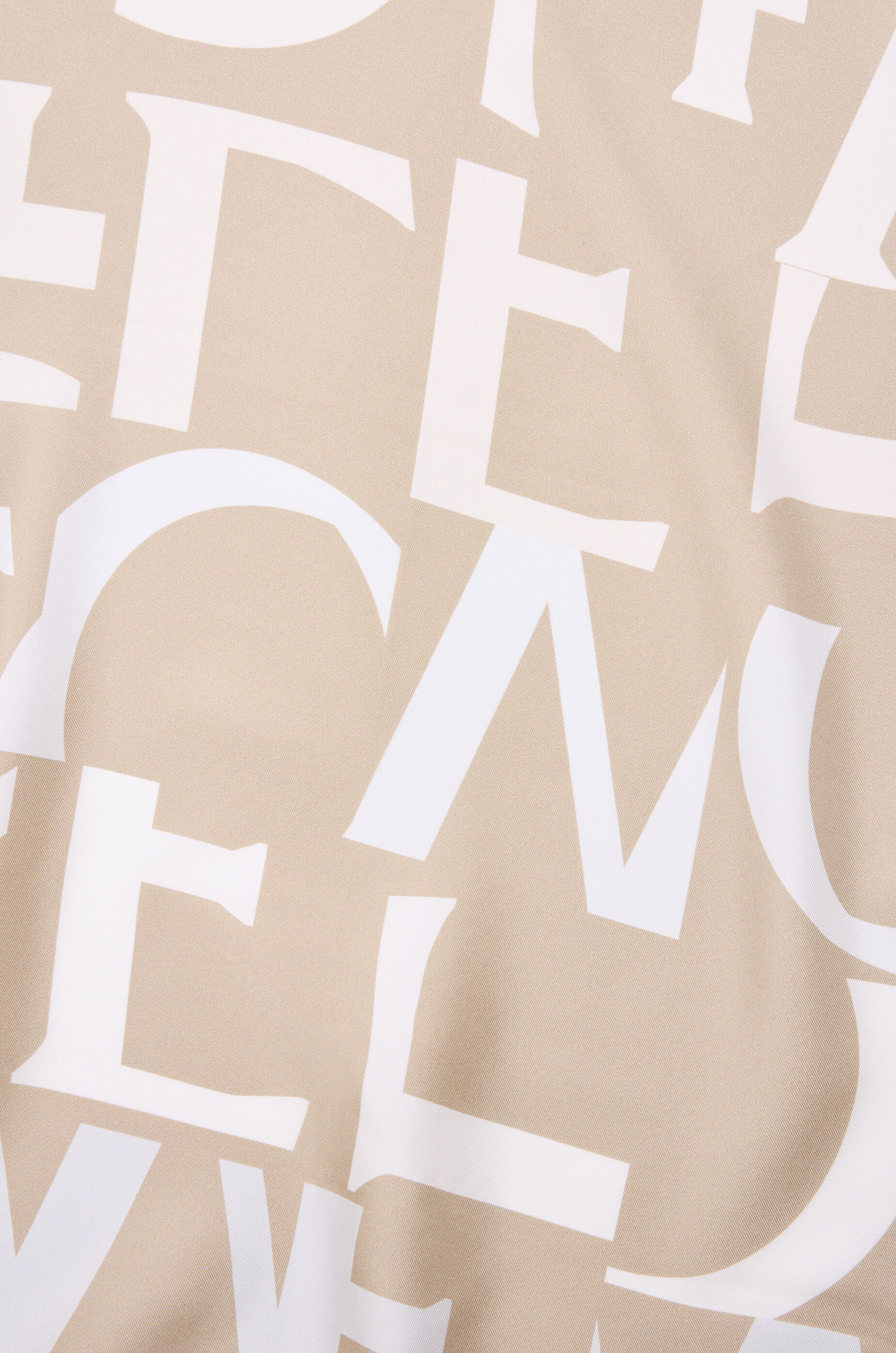 LOEWE Scarf in silk Light Beige/Beige