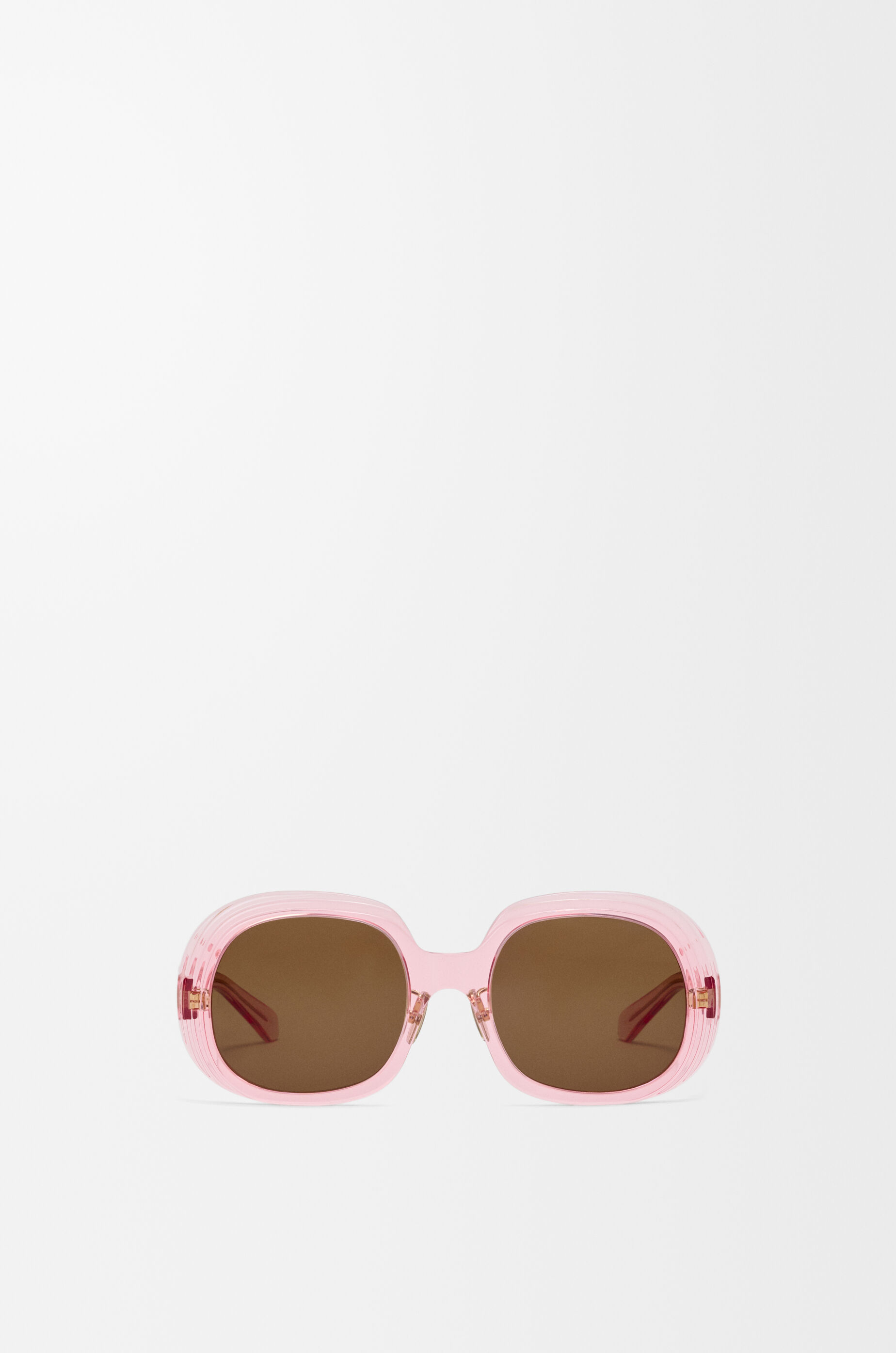 LOEWE Mini Anagram Steps Square sunglasses Transparent Pink
