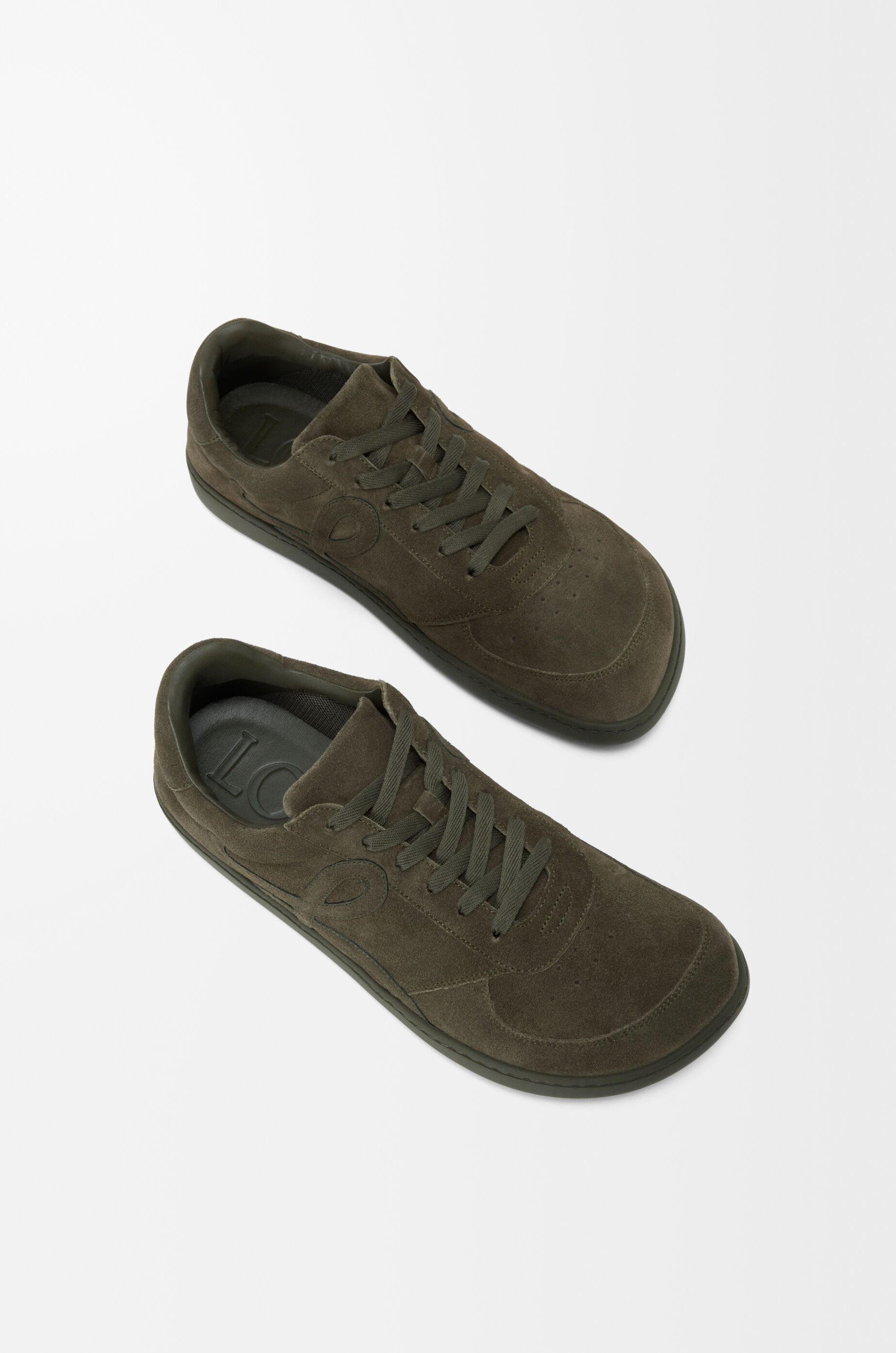 LOEWE Jambo sneaker in suede calfskin  Olive Green