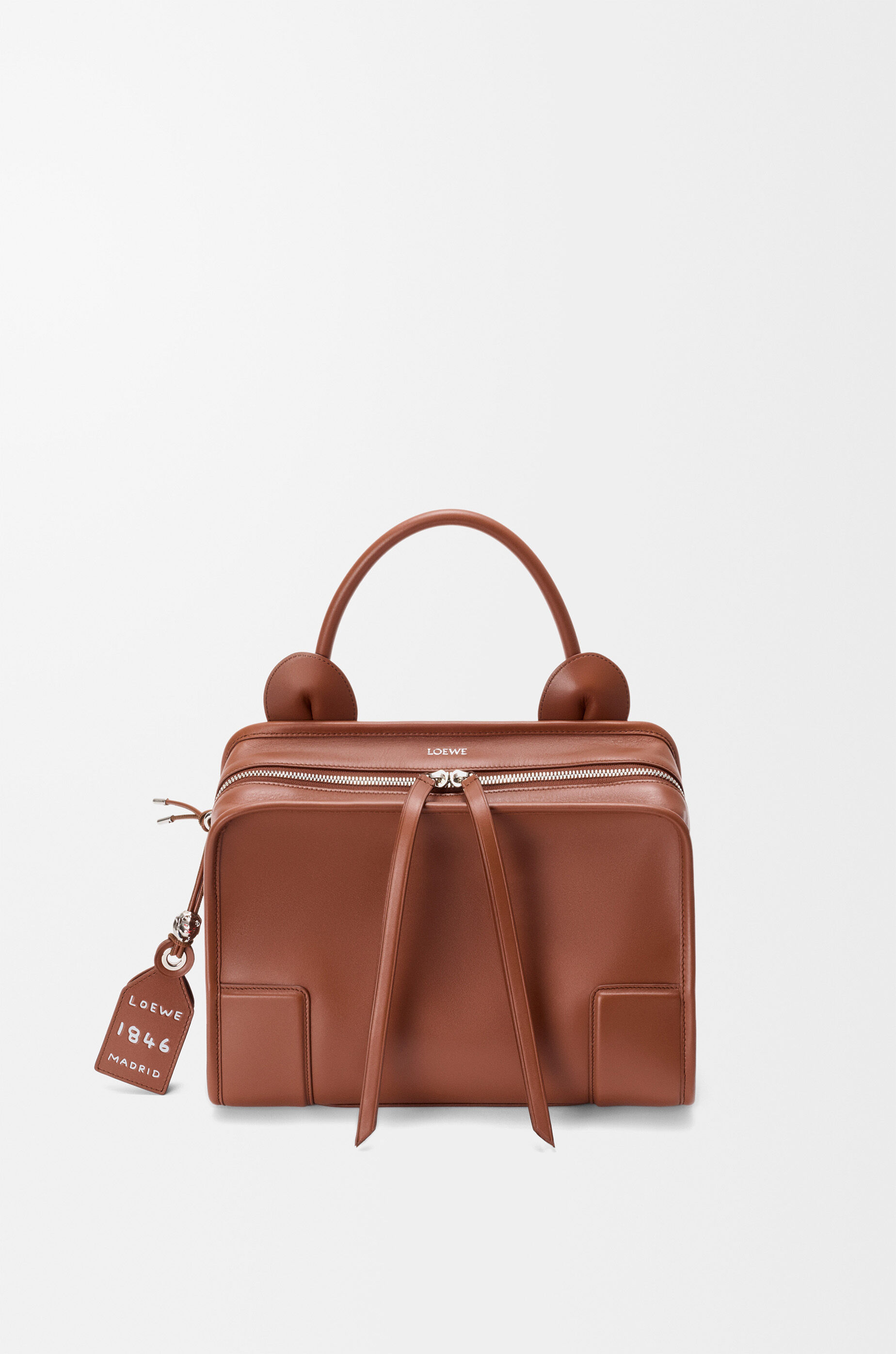 LOEWE Medium Lion Amazona 180 bag in soft calfskin Pecan