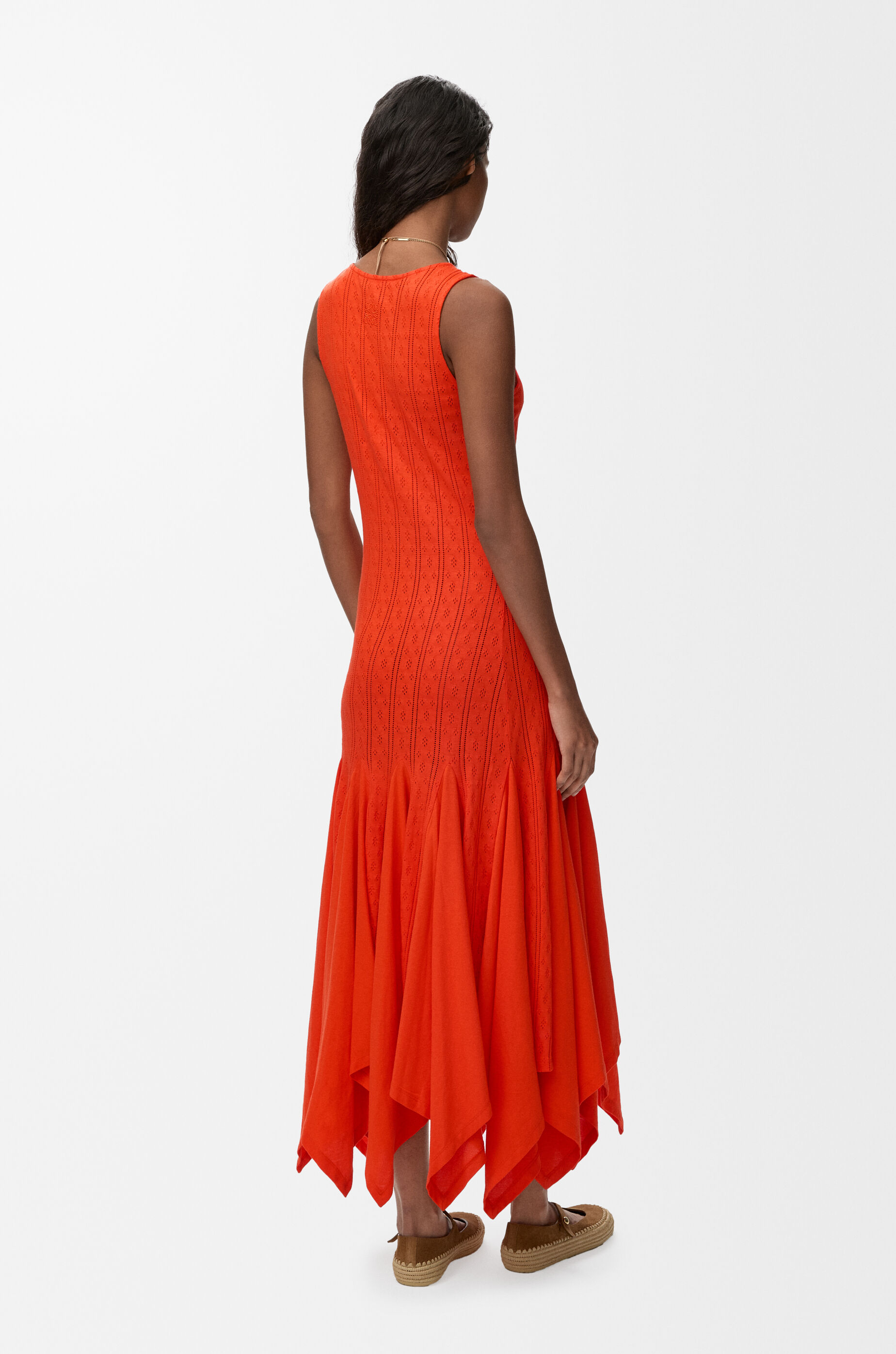 LOEWE Tank dress in cotton Orange