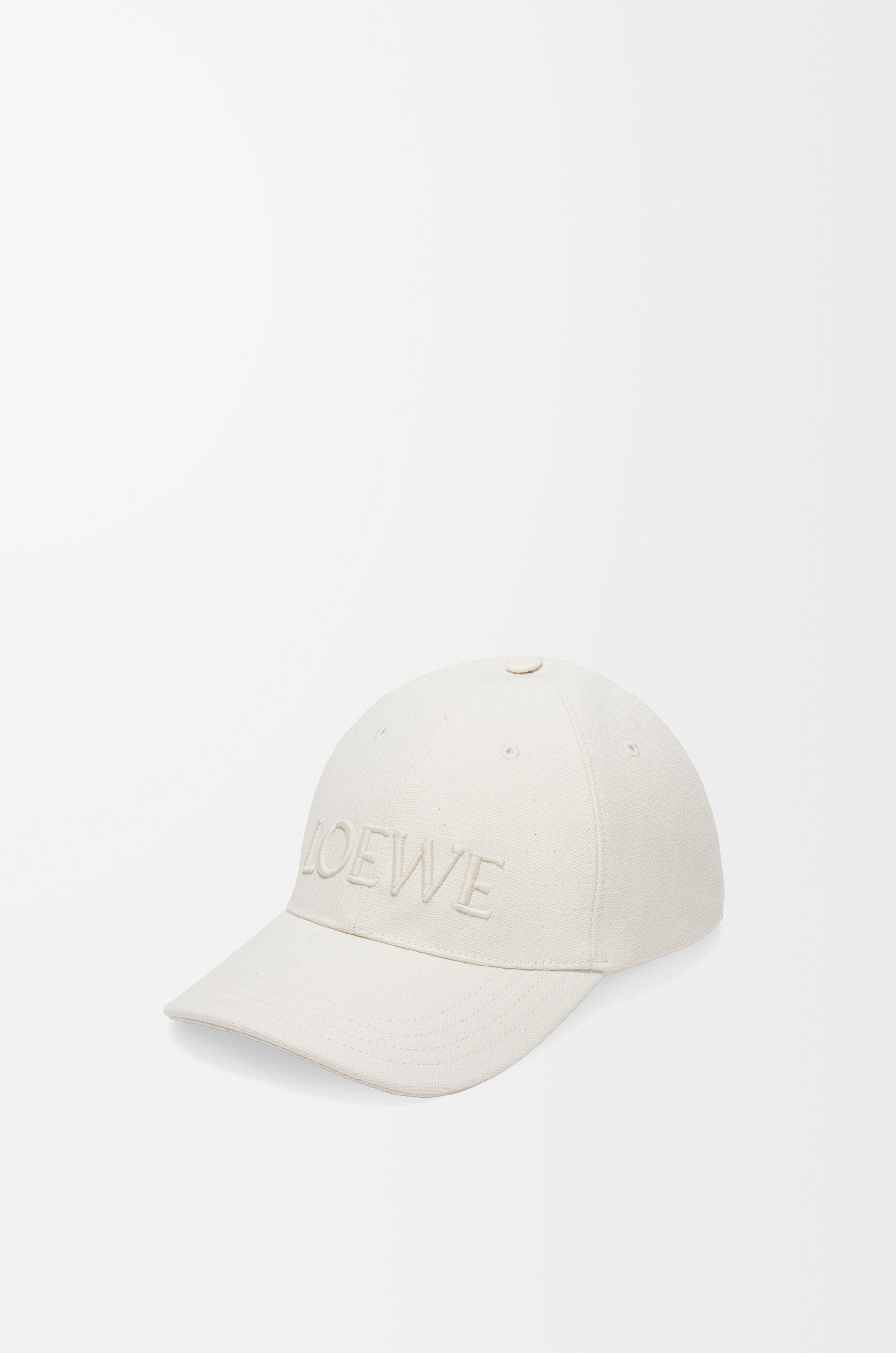 LOEWE Cap in canvas Soft White