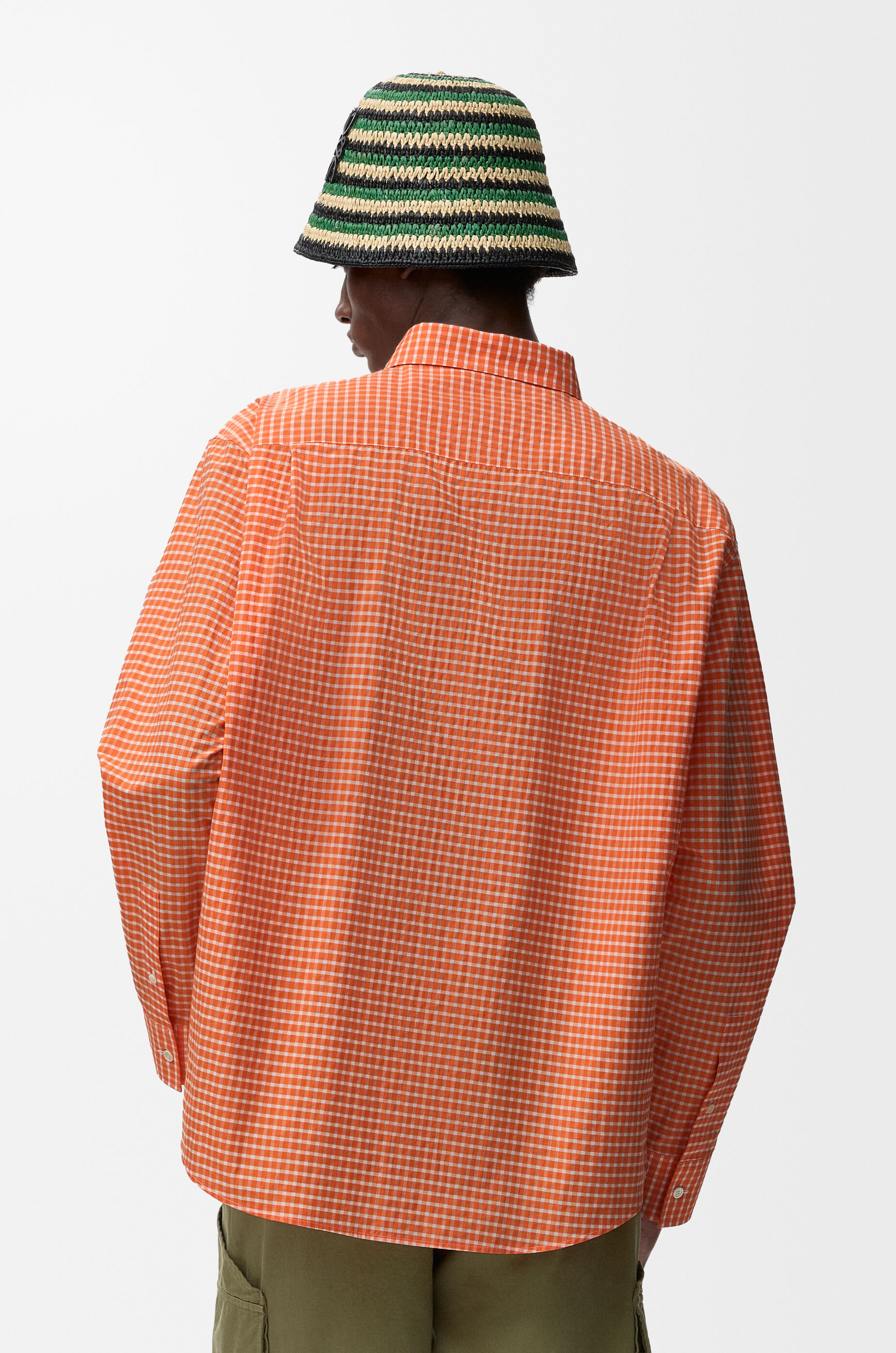 LOEWE Shirt in cotton Orange/White