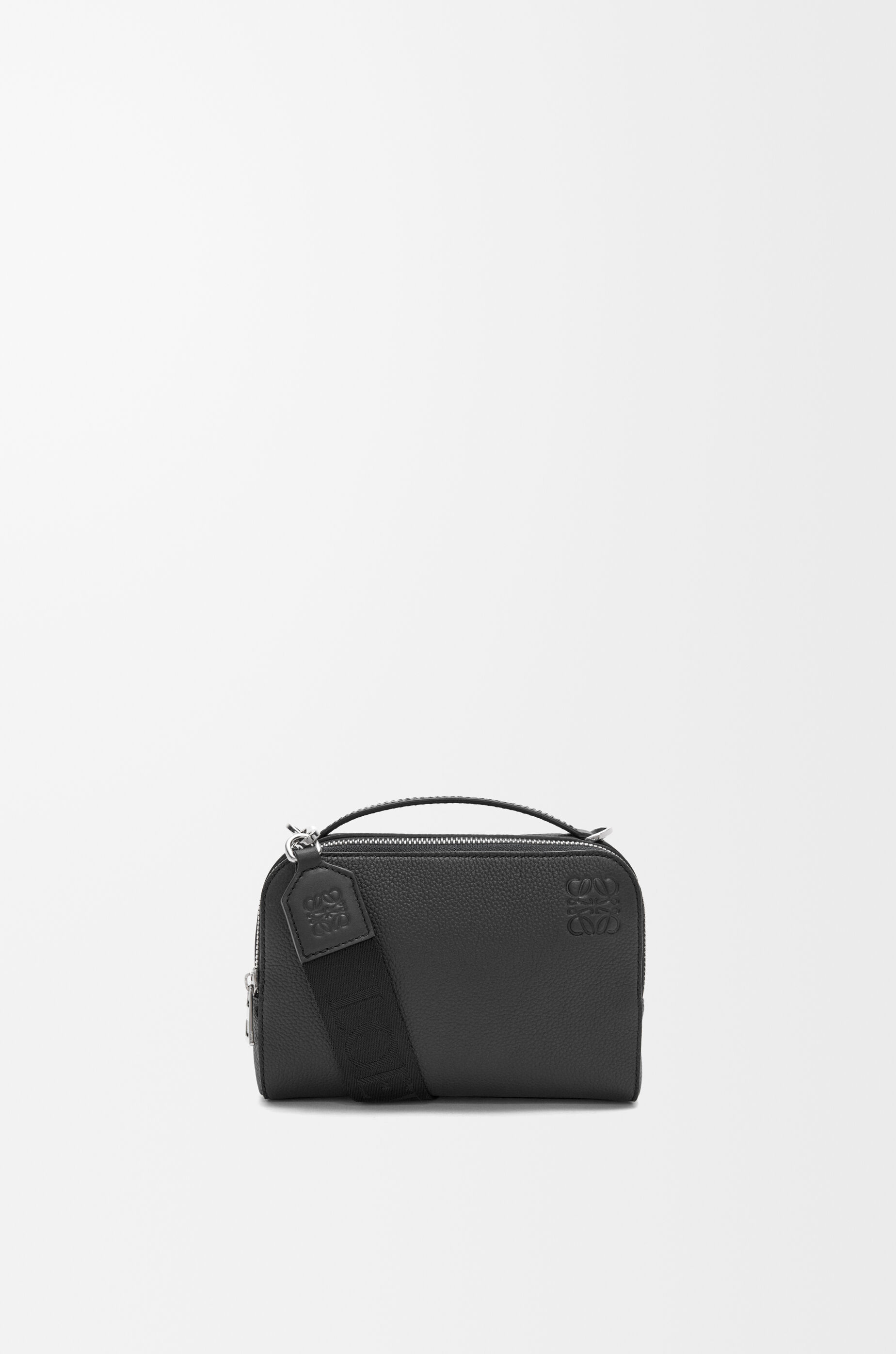 LOEWE Mini crossbody camera bag in soft grained calfskin Black