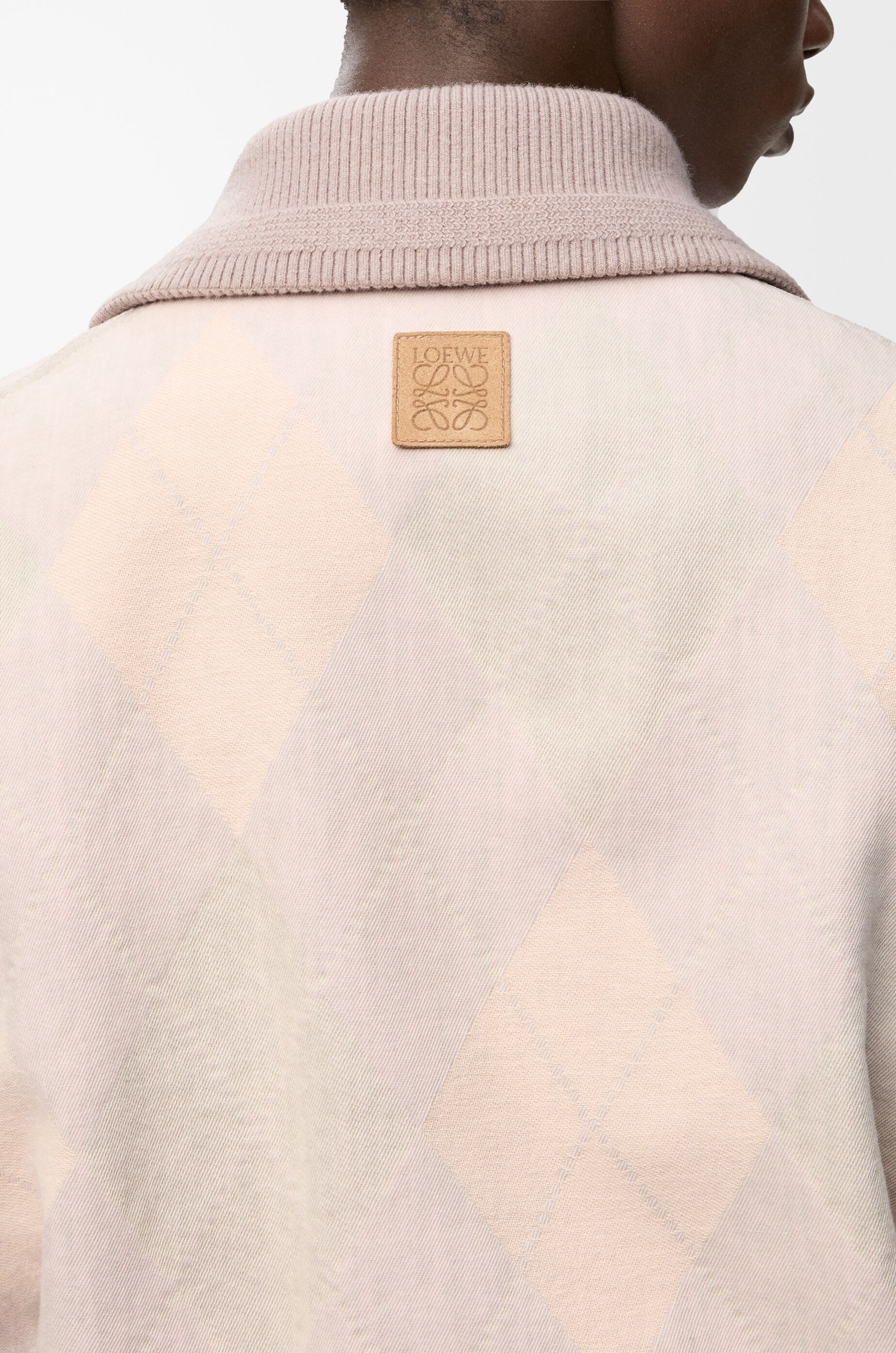 LOEWE Zip-up jacket in denim Beige