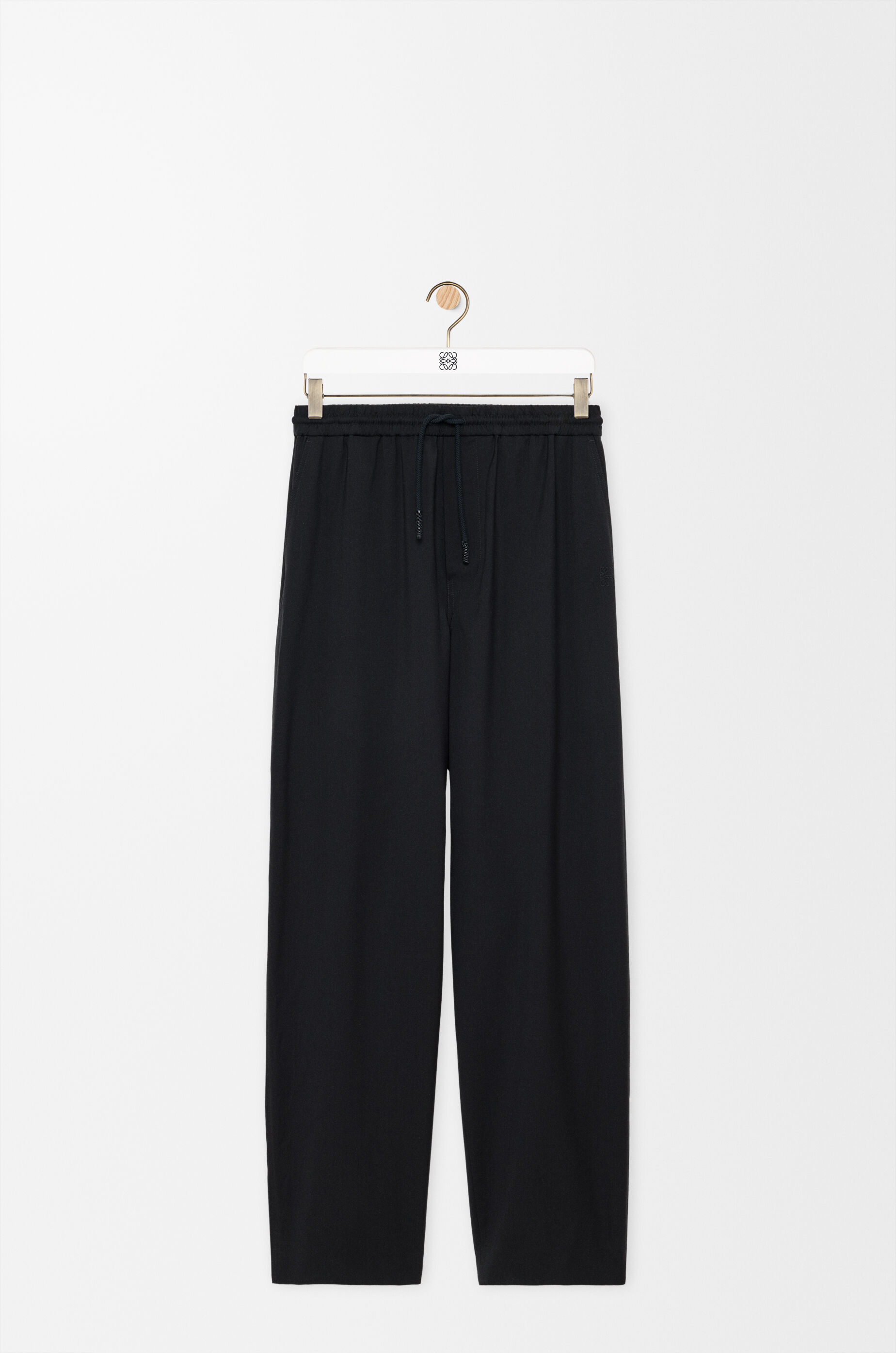 LOEWE Drawstring trousers in wool Black